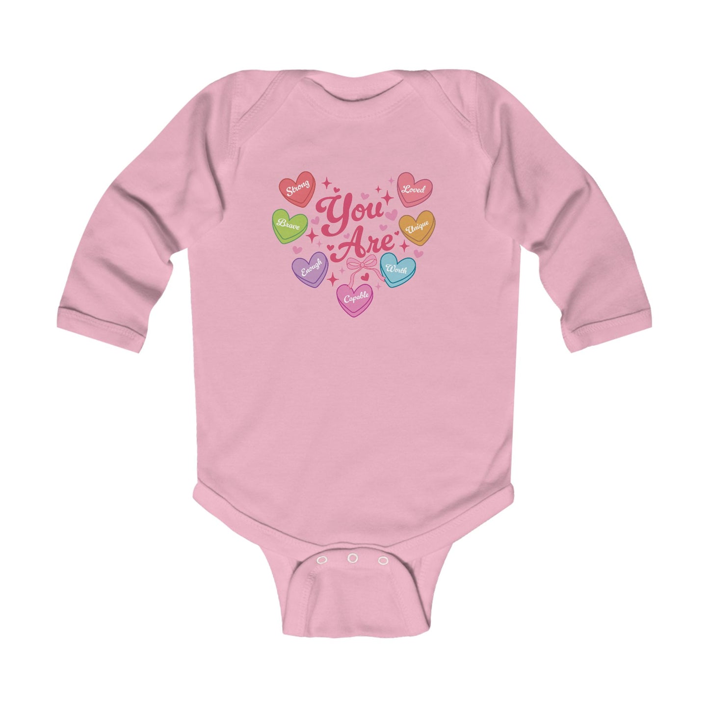 Onesie Long Sleeve - Valentine - Candy Hearts (1)