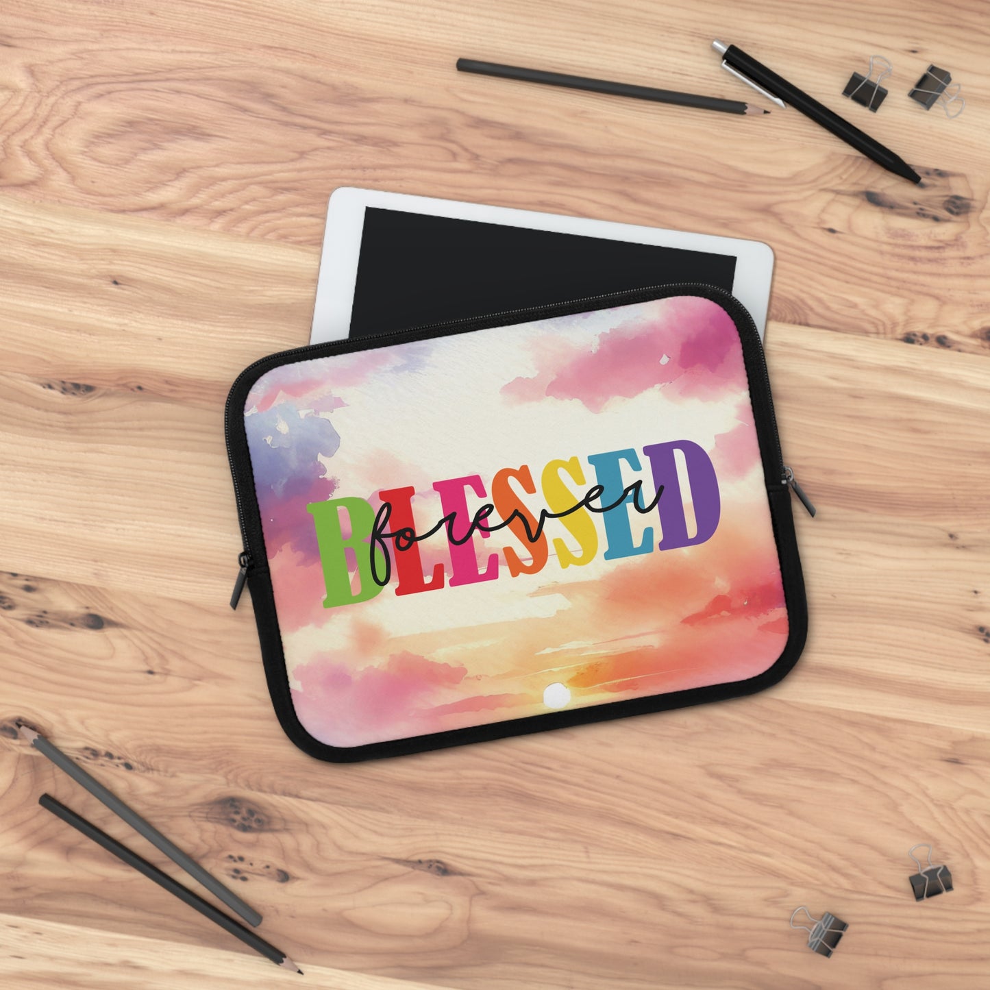 Laptop / Tablet Sleeve - Faith - Blessed Forever (1)