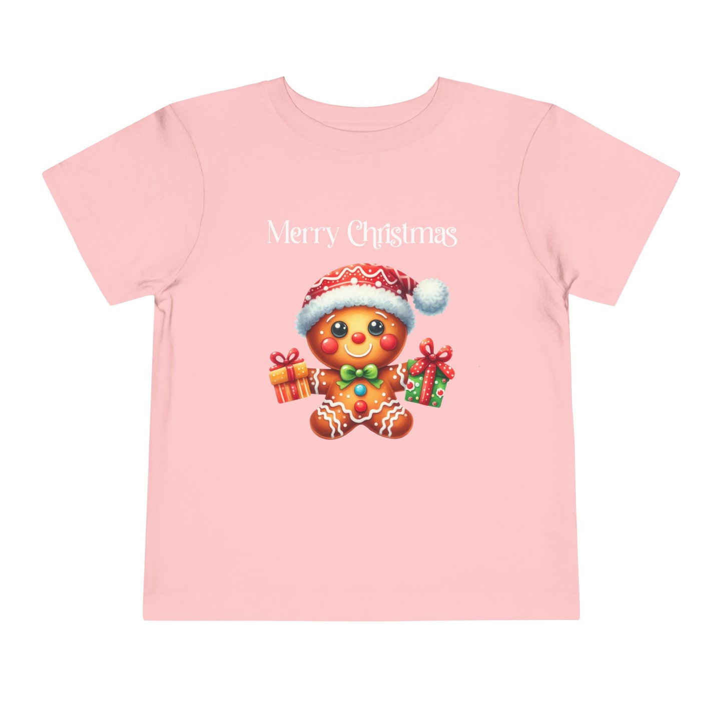 Toddler Tee - Christmas - Gingerbread - Merry Christmas (01a)