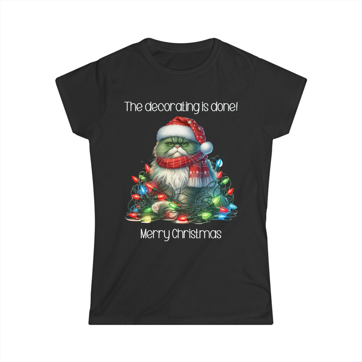 Female T-Shirt - Christmas - Decorating Done (03)