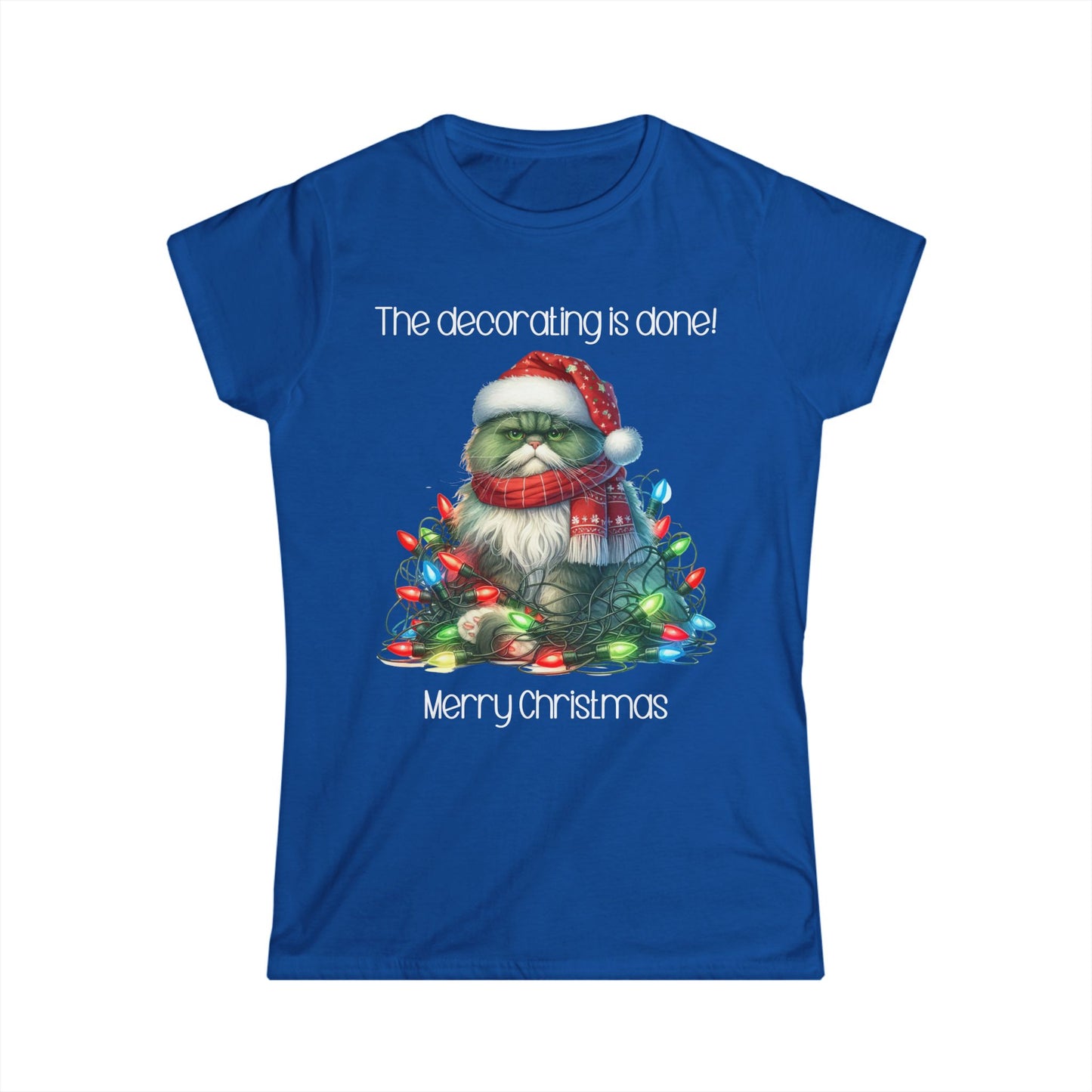 Female T-Shirt - Christmas - Decorating Done (03)