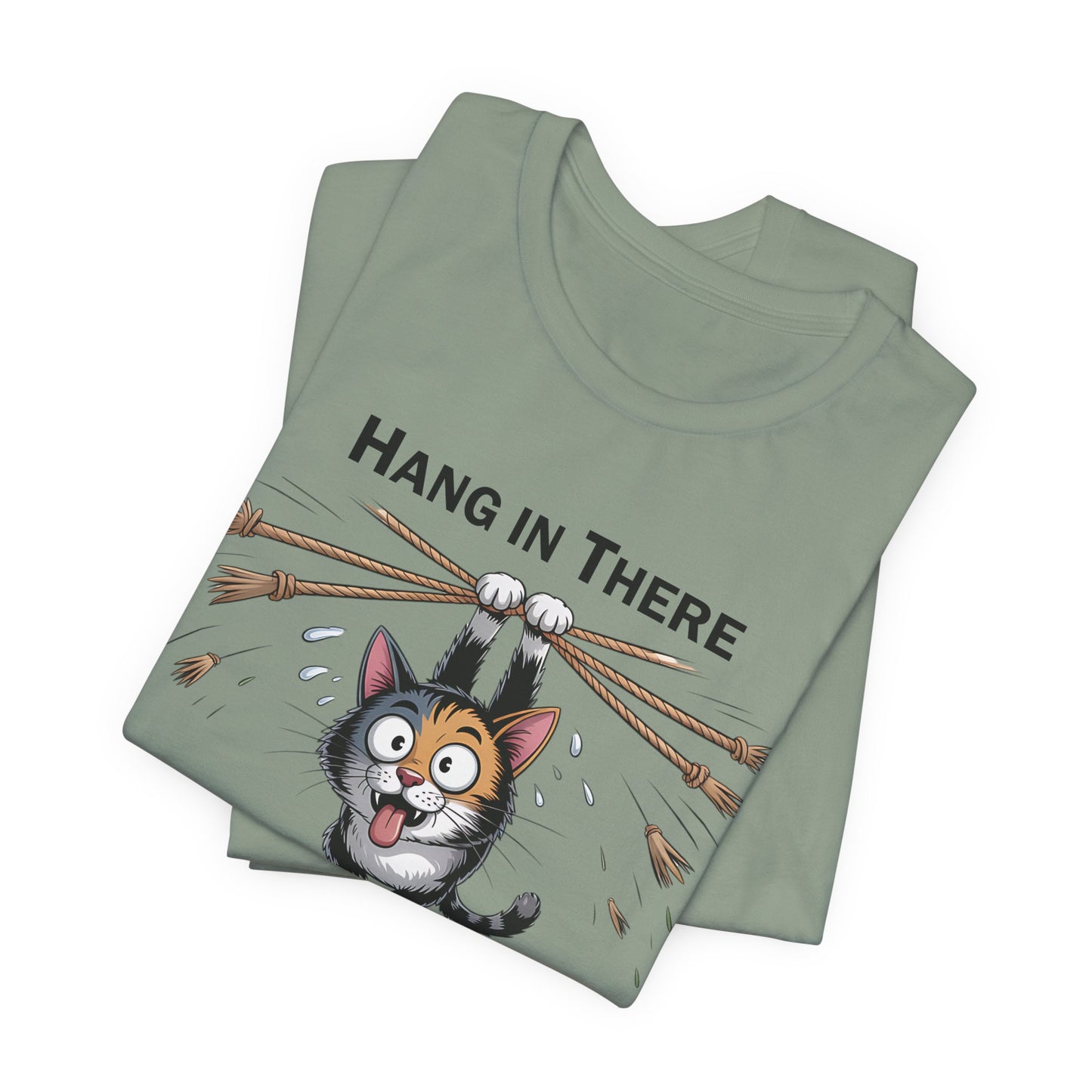 T-Shirt - Animal - Cat - Hang in there (1a)