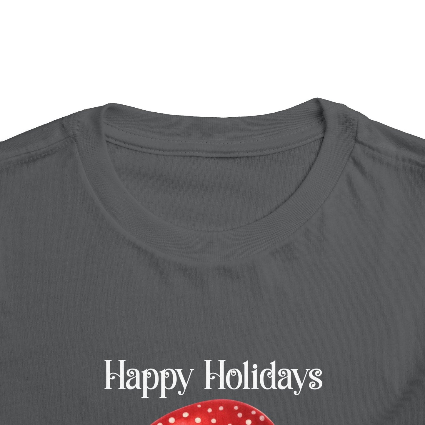 Toddler Tee - Christmas - Gingerbread - Happy Holidays (02a)