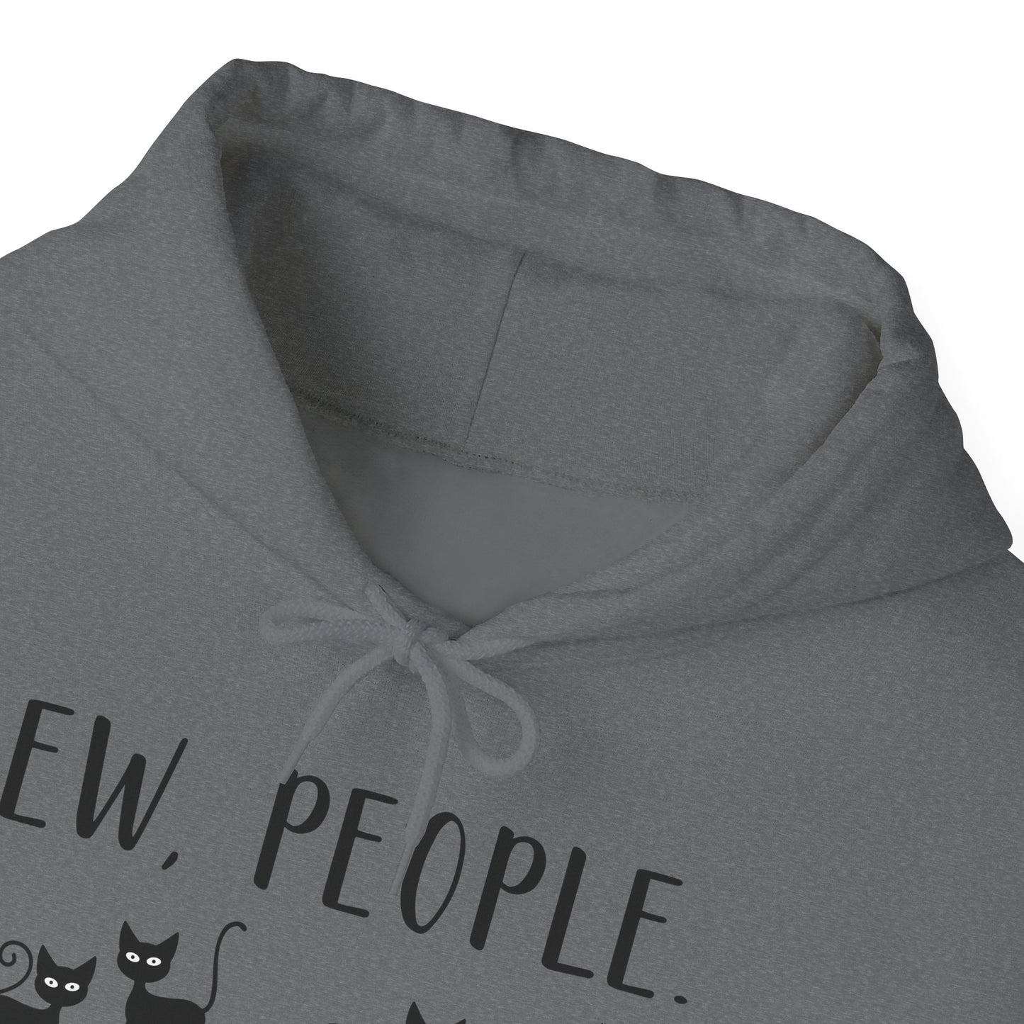 Heavy Blend Hoodie - Animal Lover - Ew People with Black Cats (01)