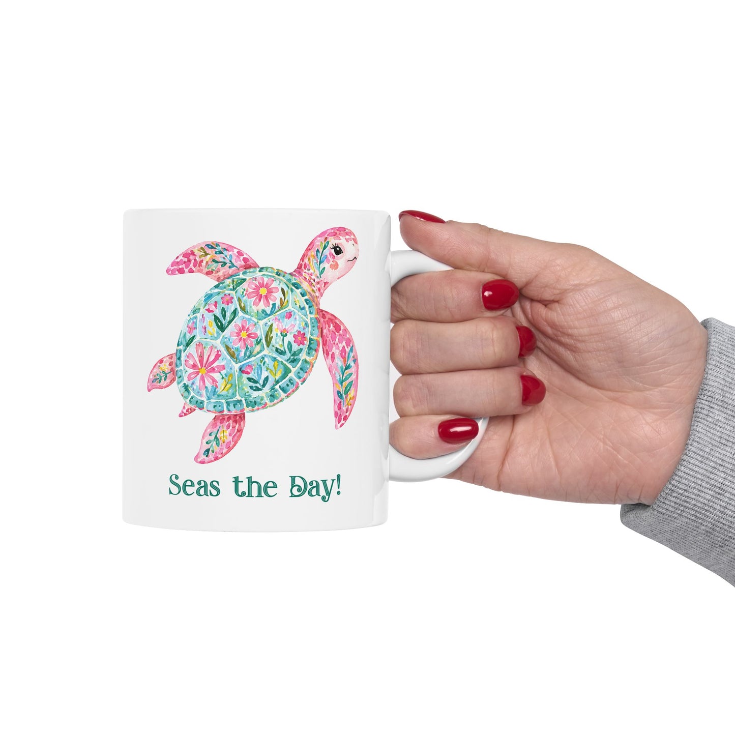 Ceramic Mug - Animal - Seas the Day Turtle (01)
