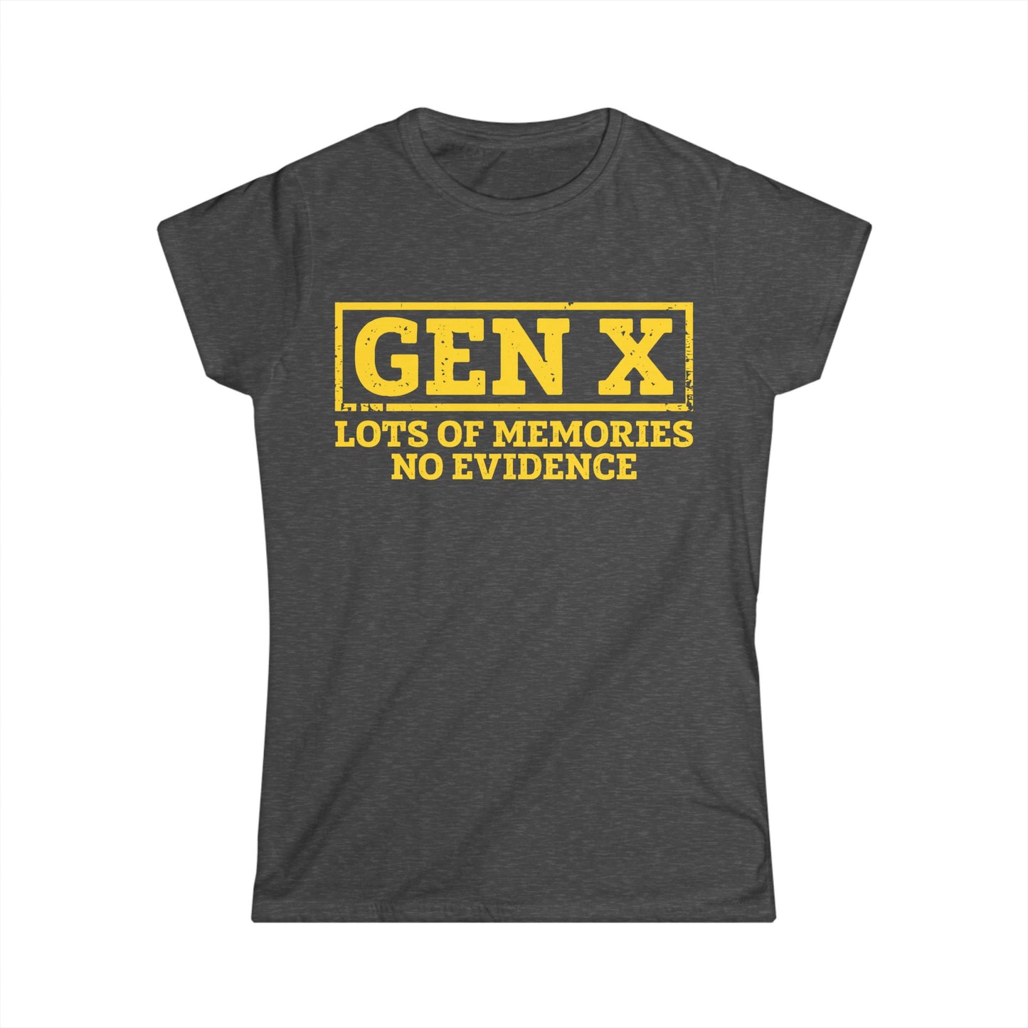 Female T-Shirt - Sassy  - GenX No Memories (01-yellow)