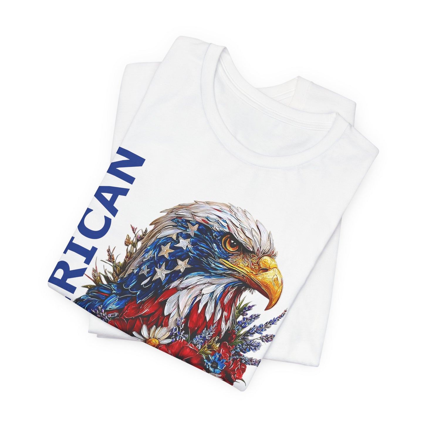 T-Shirt - American - American Girl with Eagle 01