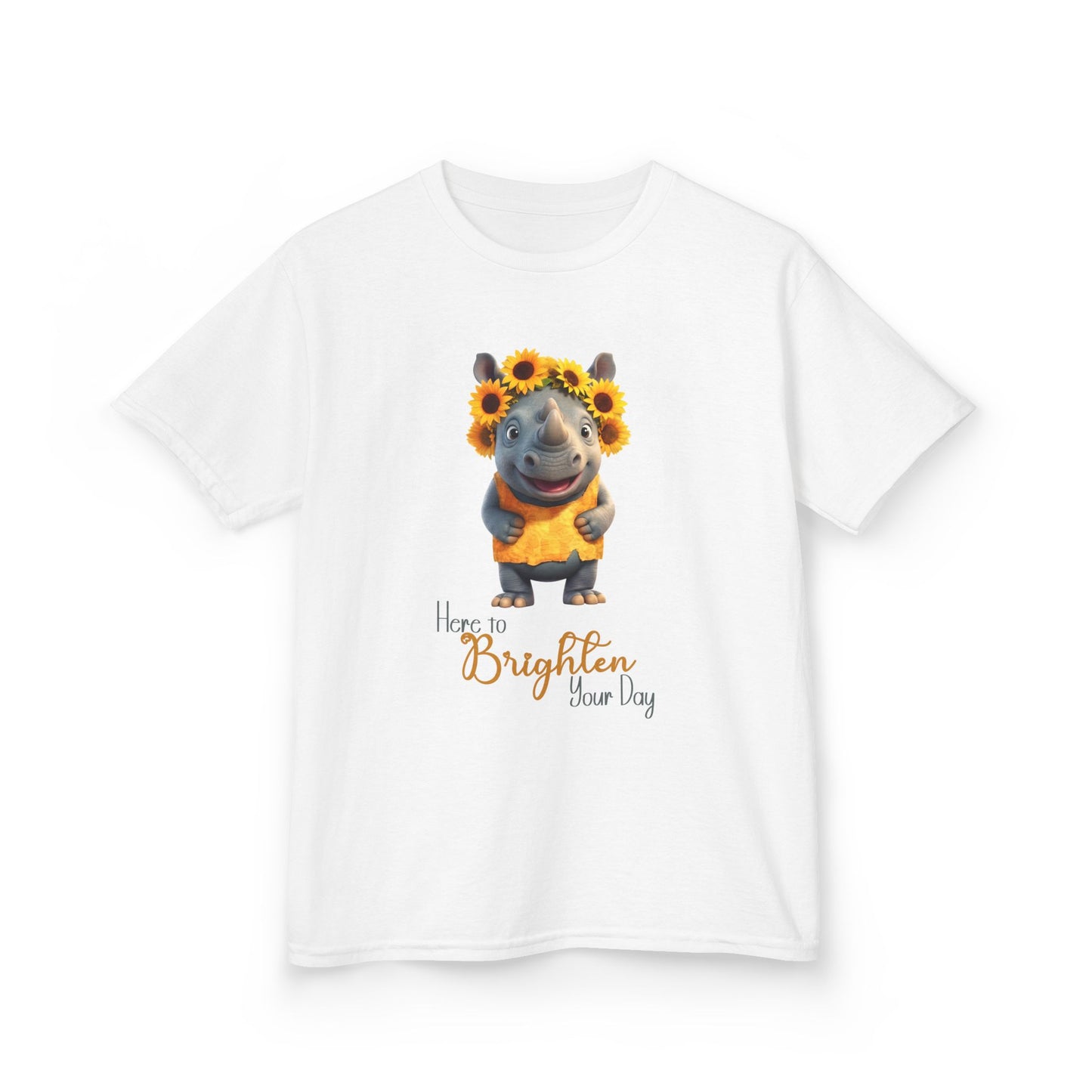 Child Tee - Animal - Here to Brighten, Rhino (01)
