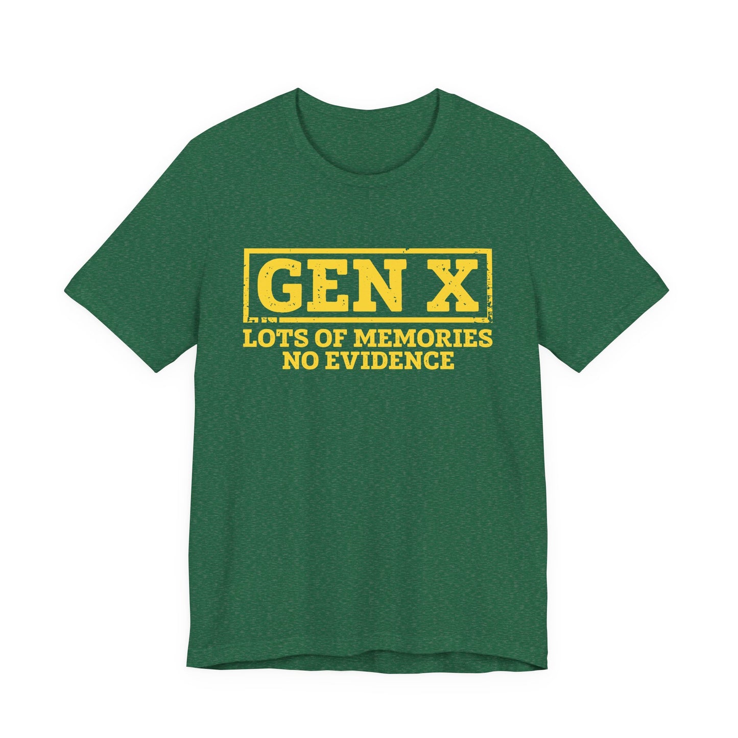 T-shirt - Sarcastic - GenX No Memories (01-yellow)