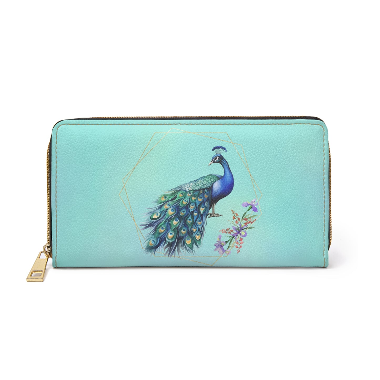 Zipper Wallet - Animal - Peacock (2)