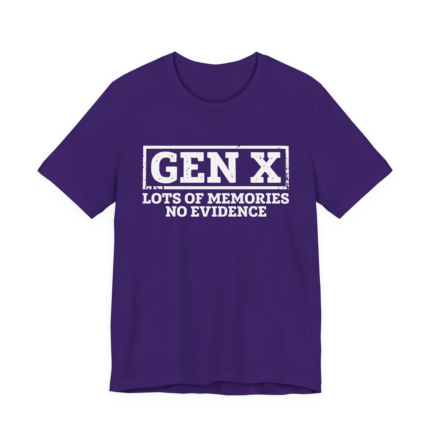 T-shirt - Sarcastic - GenX No Memories (01-white)
