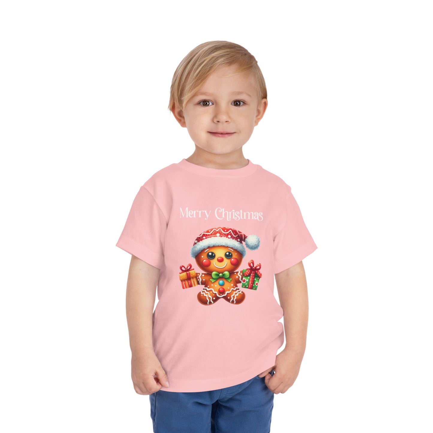 Toddler Tee - Christmas - Gingerbread - Merry Christmas (01a)