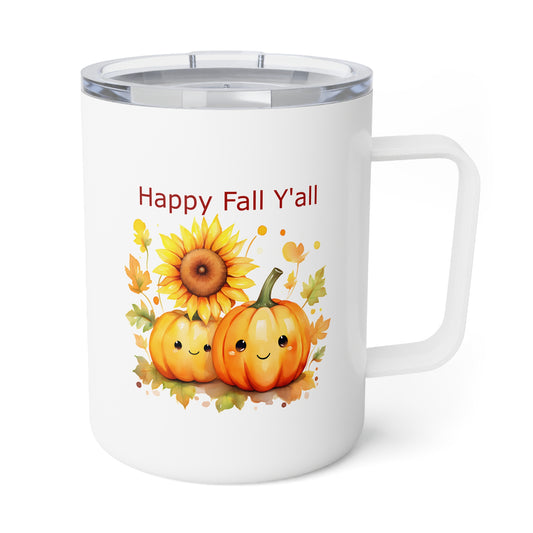 Insulated Mug - Autumn - Happy Fall Y'all (01)