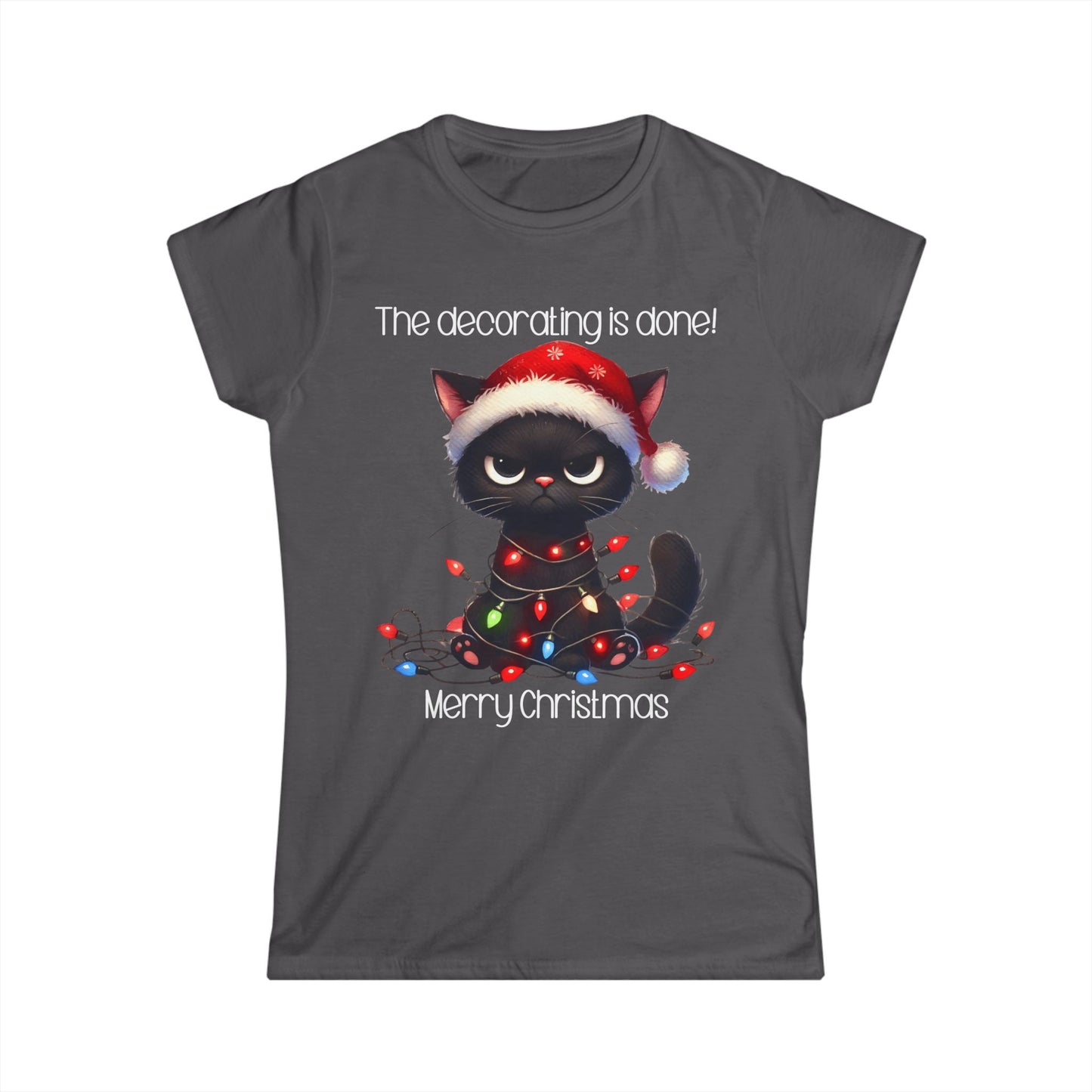 Female T-Shirt - Christmas - Decorating Done (01)