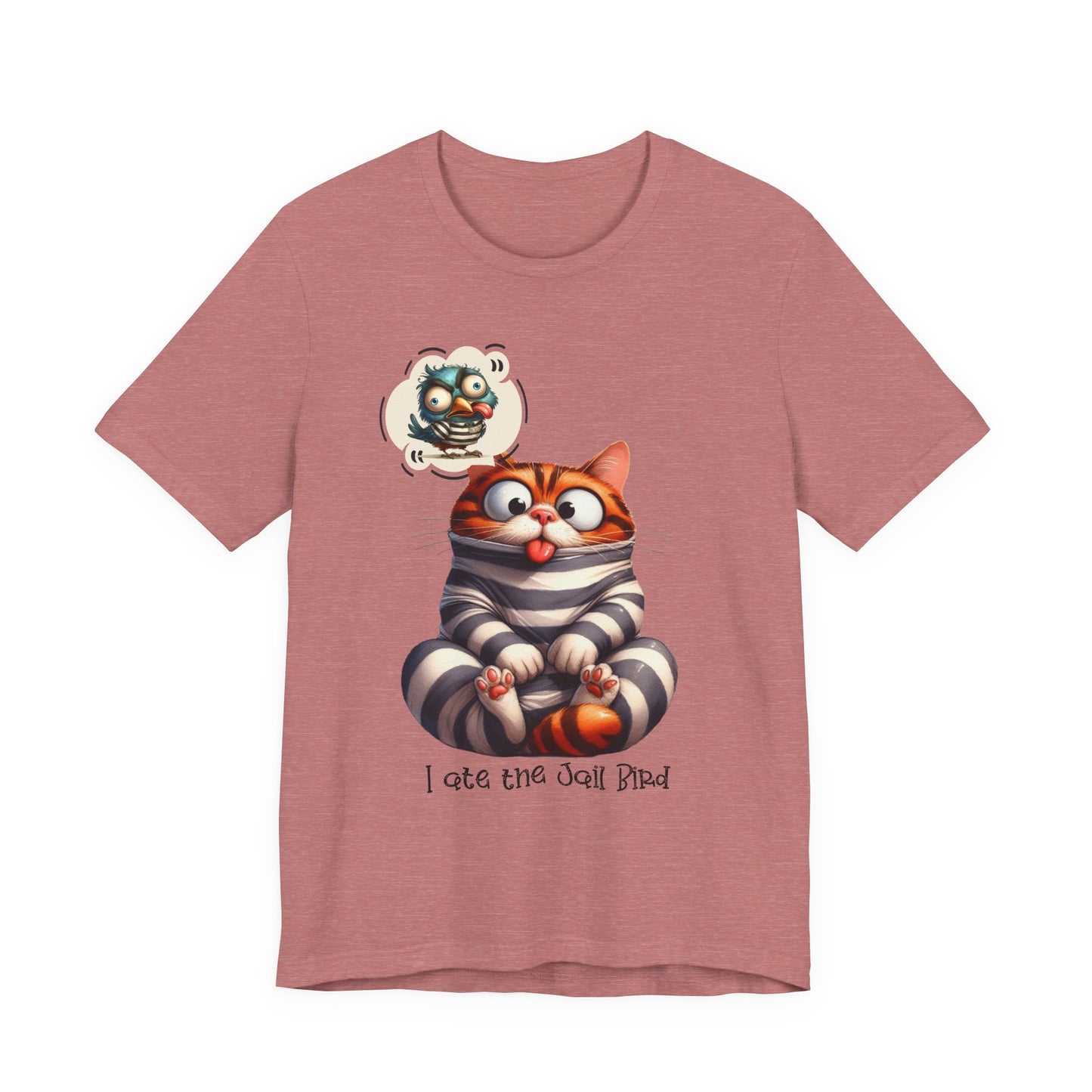 T-Shirt - Animal - Cat - I ate the jail bird (1a)