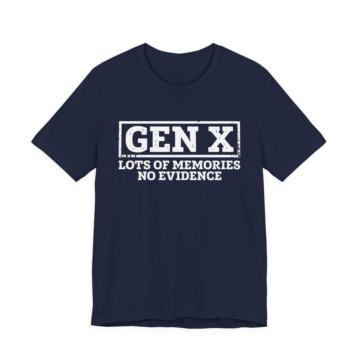 T-shirt - Sarcastic - GenX No Memories (01-white)