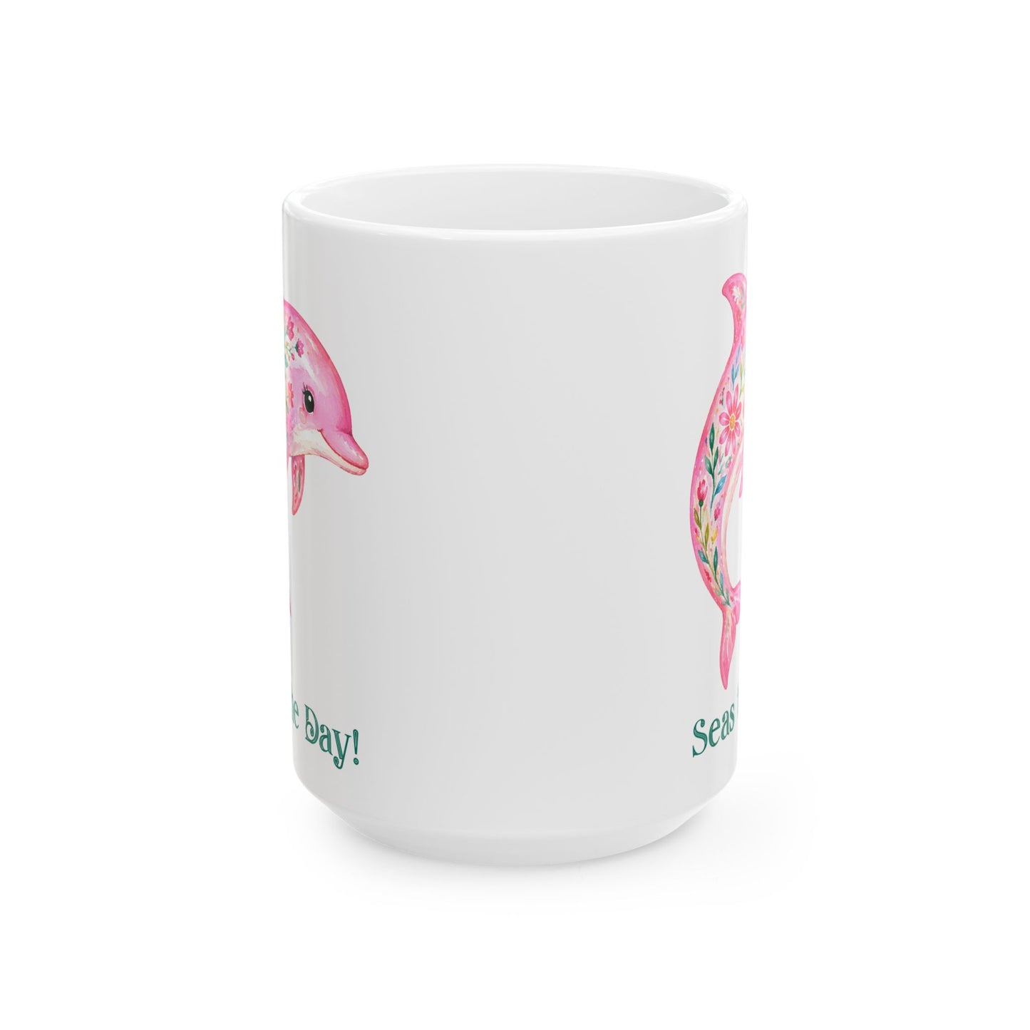 Ceramic Mug - Animal - Seas the Day Dolphin (01)