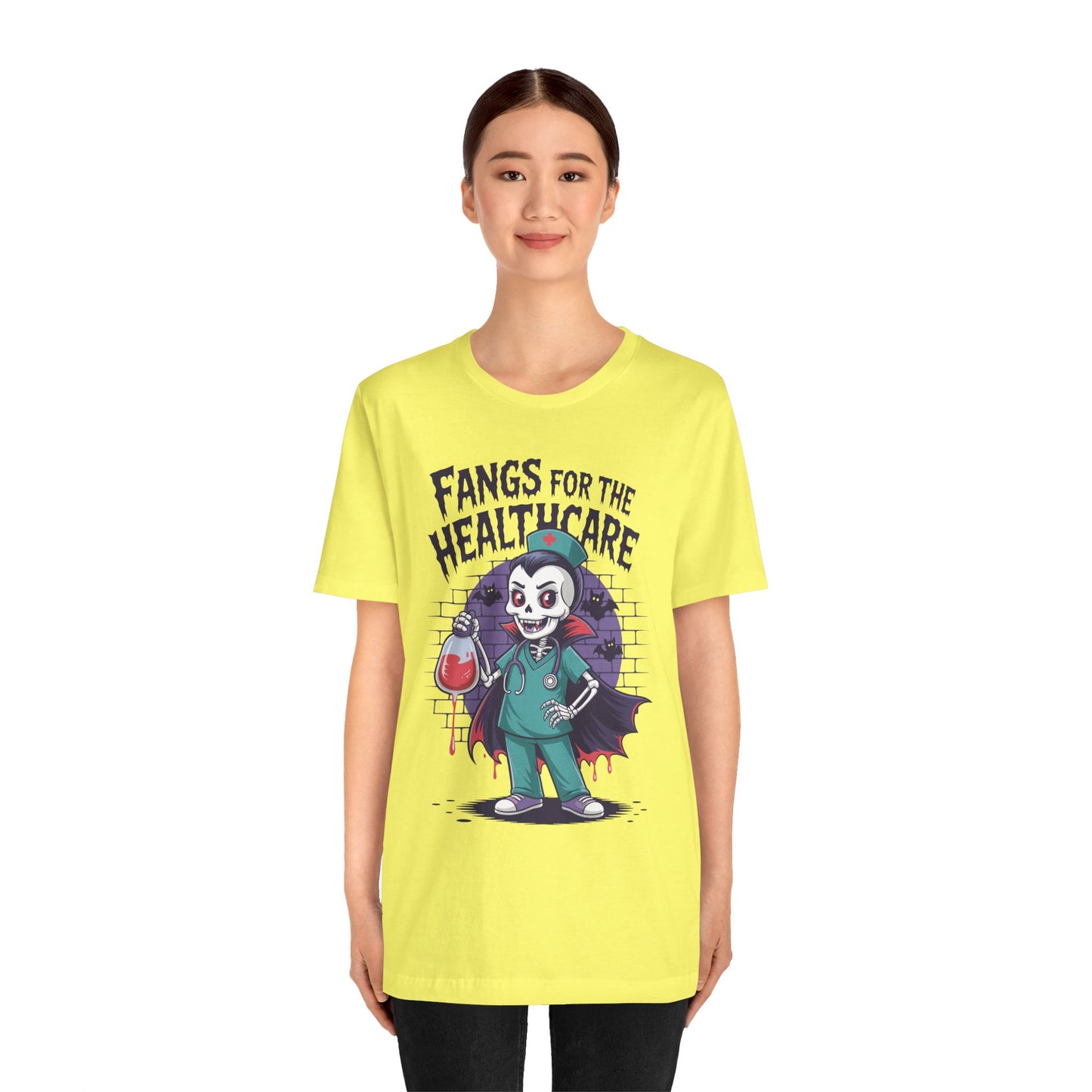 T-Shirt - Medical / Halloween - Fangs for the Healthcare (01a)