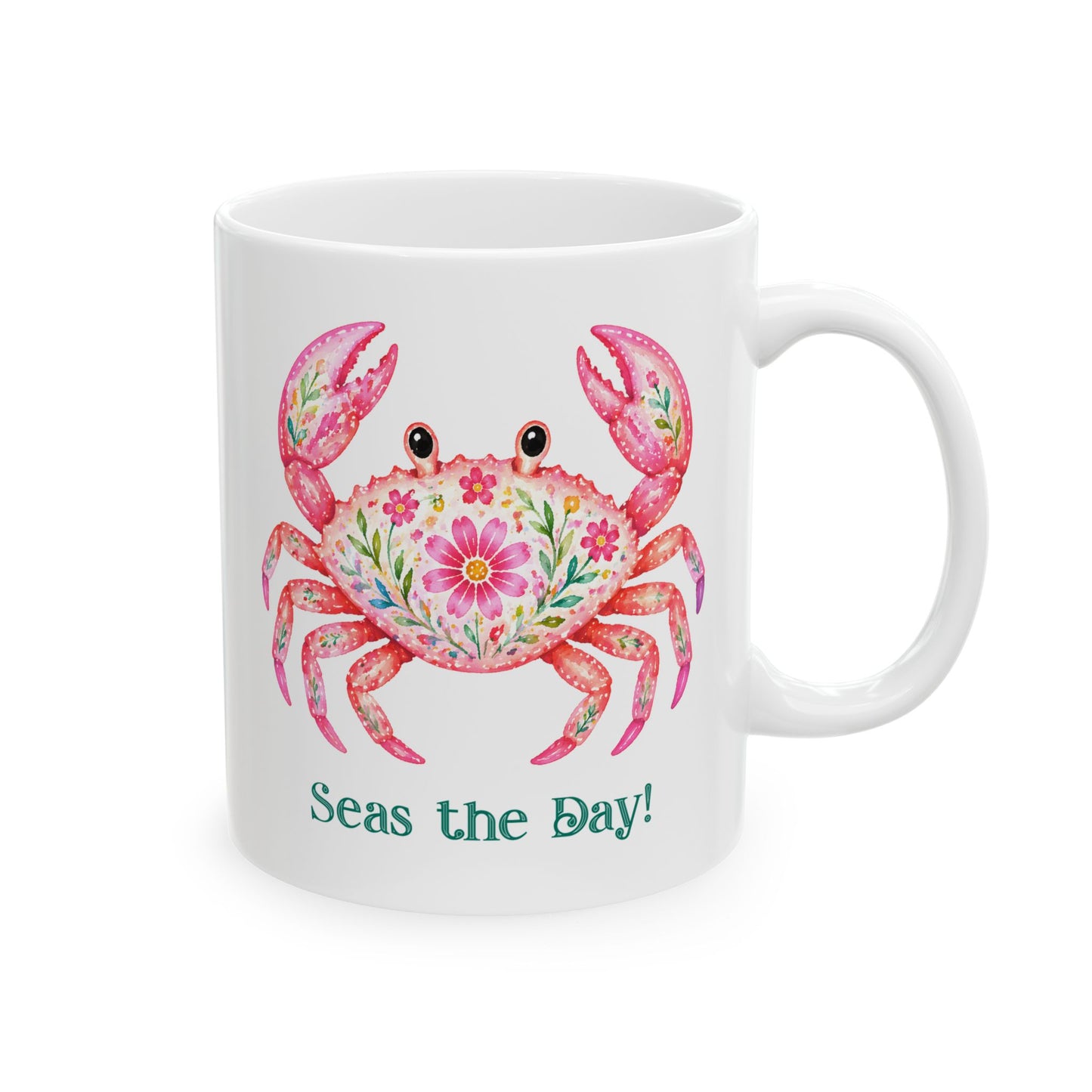 Ceramic Mug - Animal - Seas the Day Crab (01)