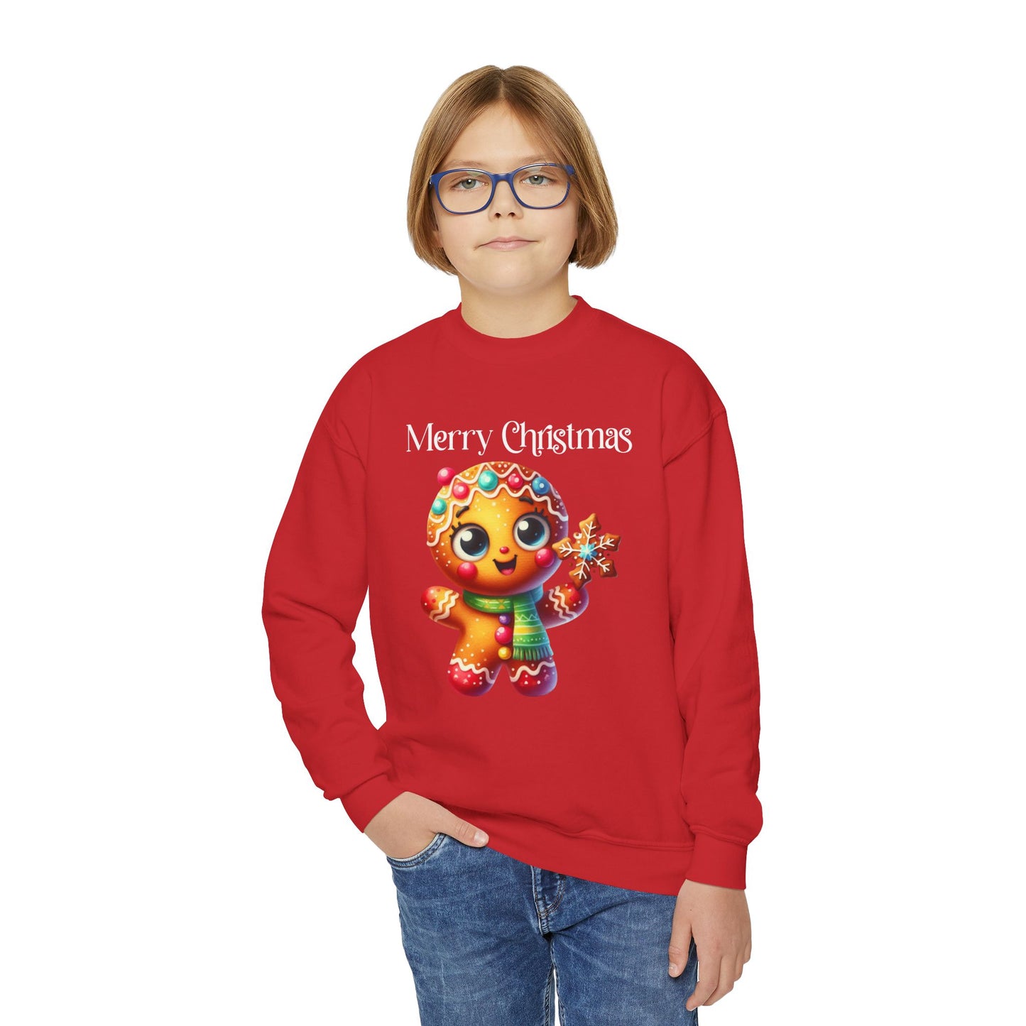 Child Sweatshirt - Christmas - Gingerbread - Merry Christmas (03a)