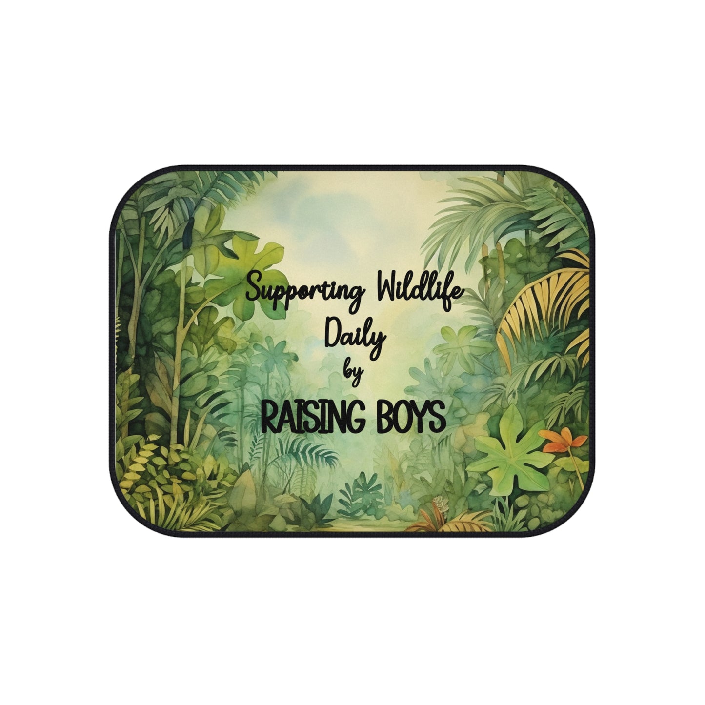 Car Mats (Set of 4) - Supporting Wildlife, Raising Boys