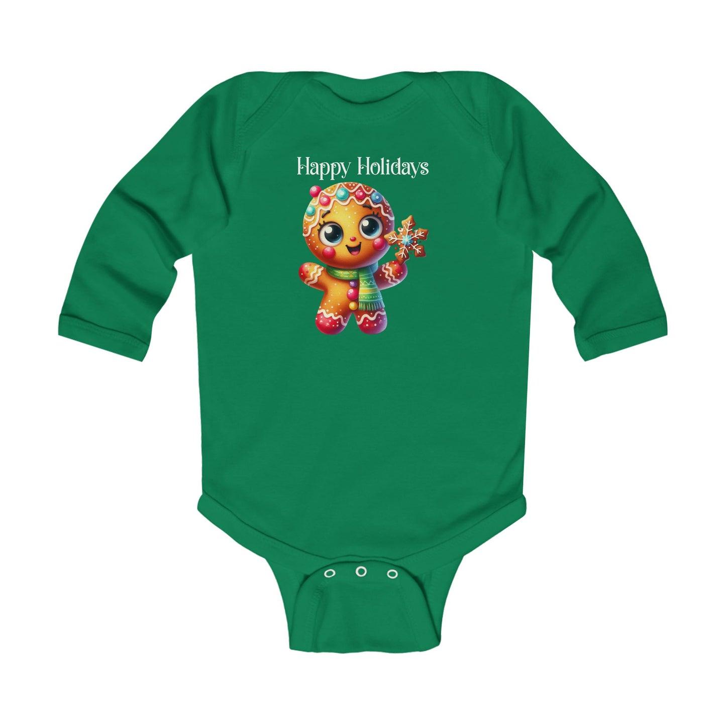 Onesie - Christmas - Gingerbread - Happy Holidays (03)