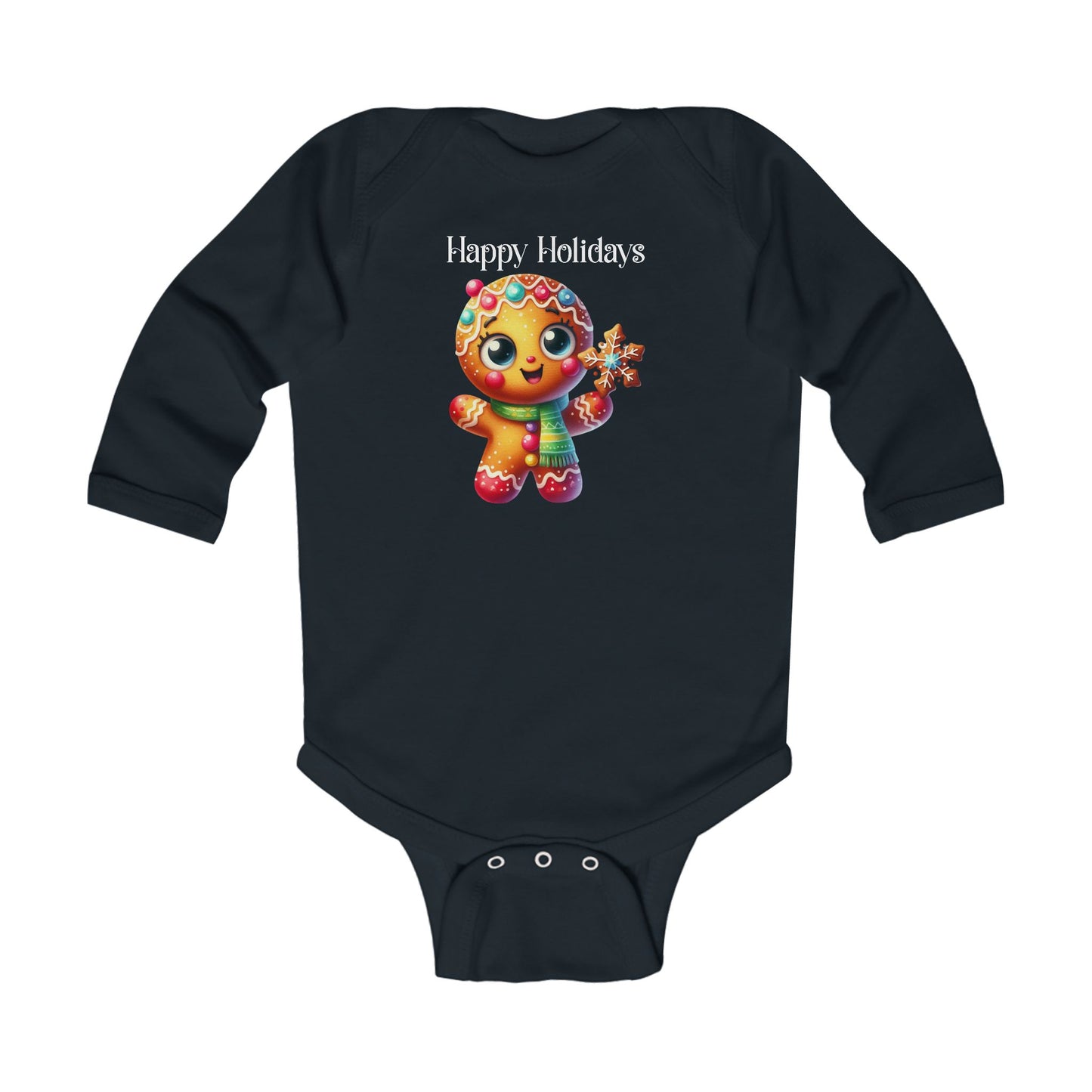 Onesie - Christmas - Gingerbread - Happy Holidays (03)