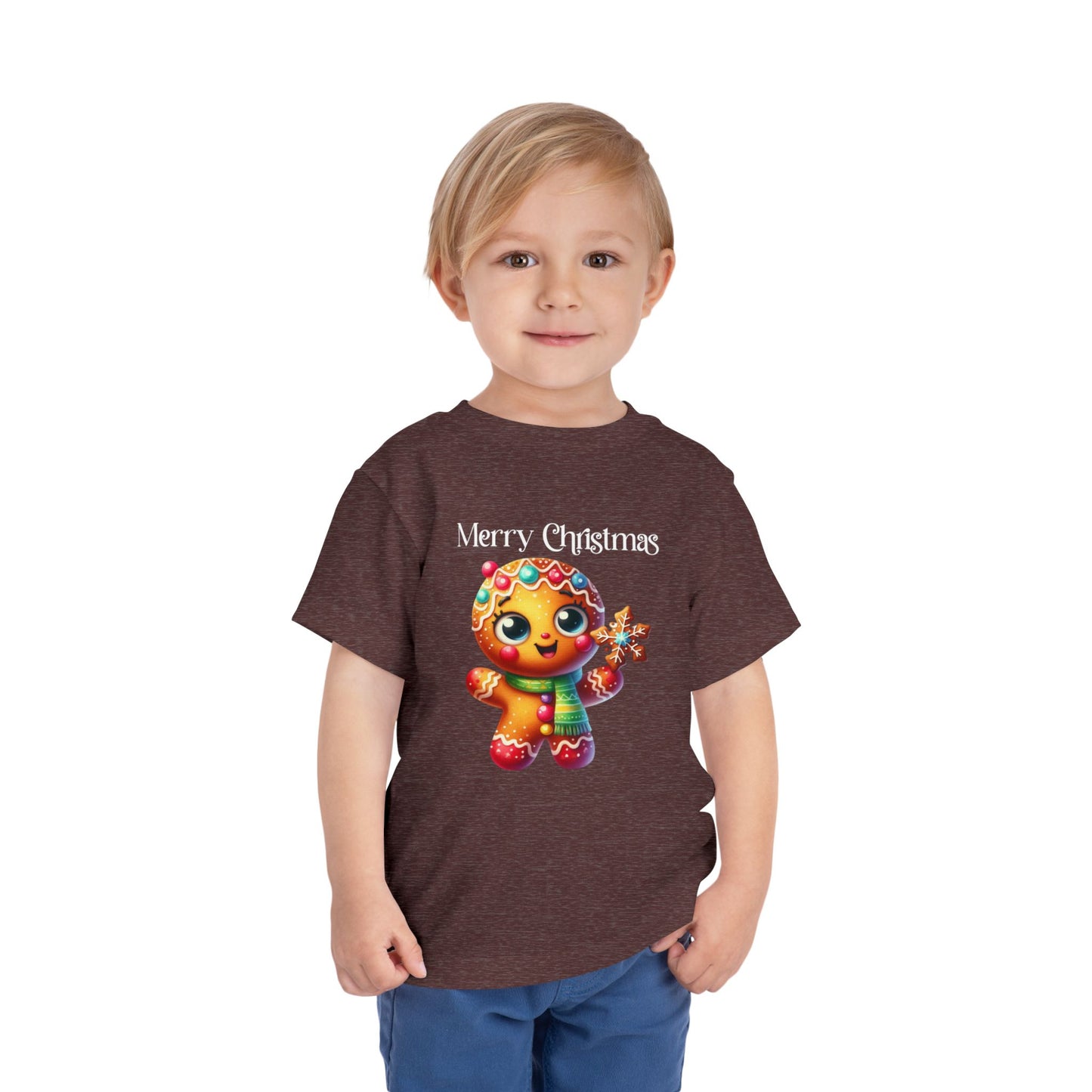 Toddler Tee - Christmas - Gingerbread - Merry Christmas (03a)