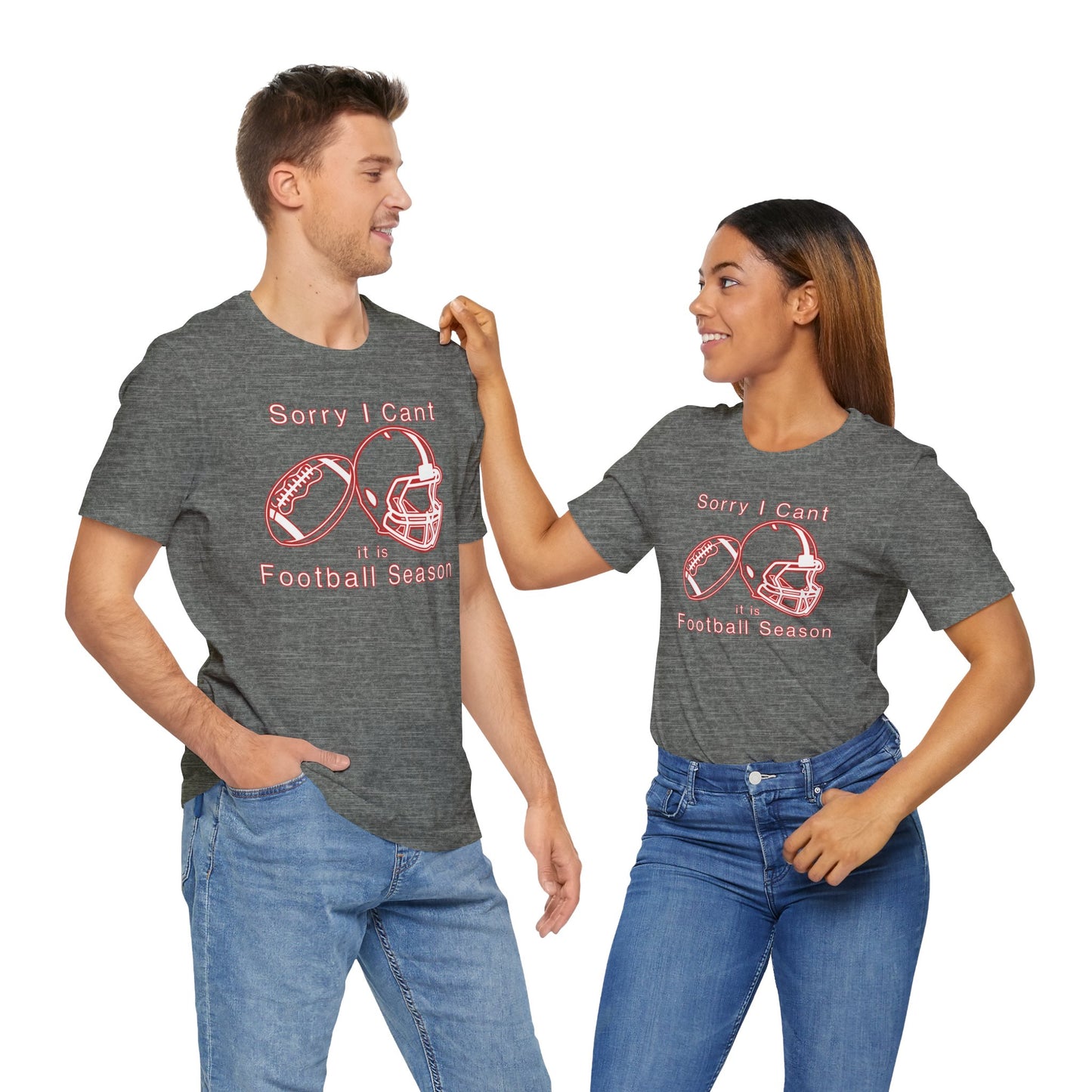 T-shirt - Football - Sorry I Cant (01e)