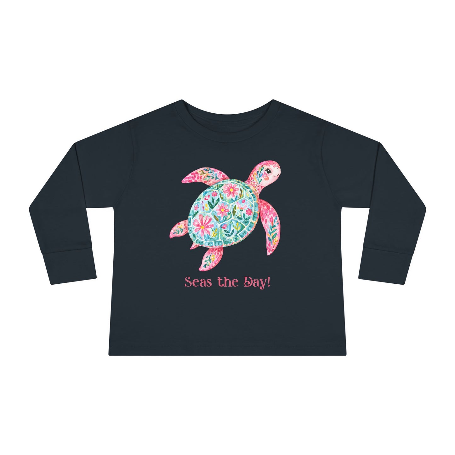 Toddler LS Tee - Animal - Seas the Day Turtle (01)