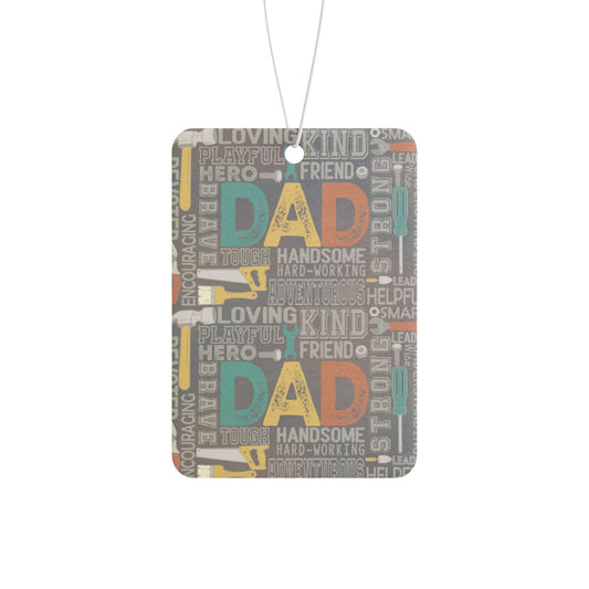Car Air Freshener - Dad - Handyman Dad (1) - Light Writing
