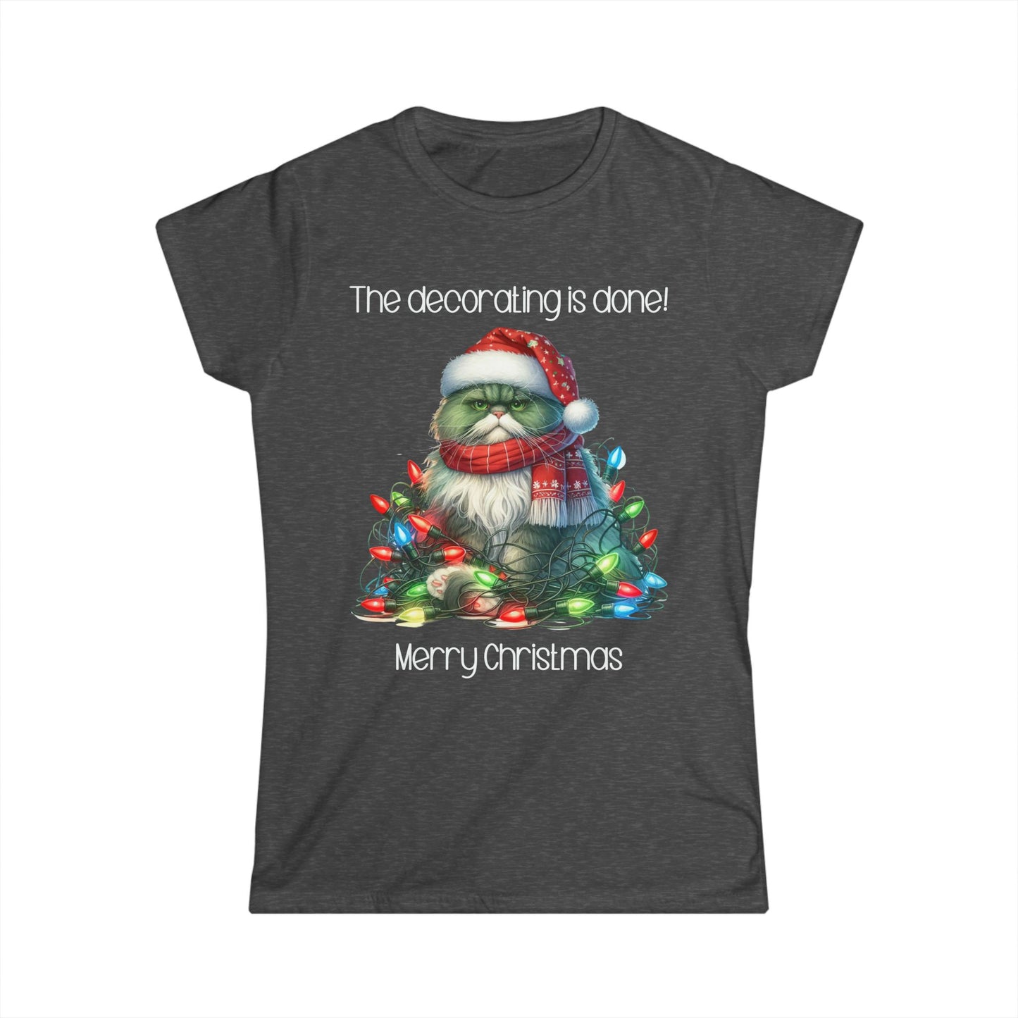 Female T-Shirt - Christmas - Decorating Done (03)
