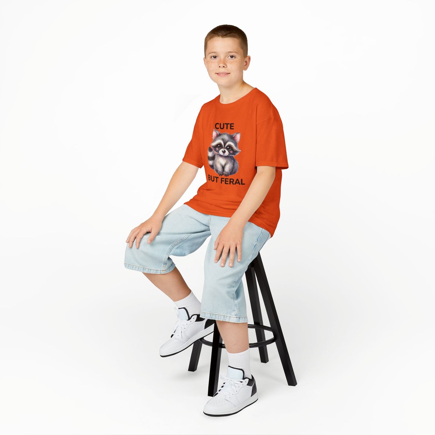 Child Tee - Animal / Racoon - Cute but Feral (02)