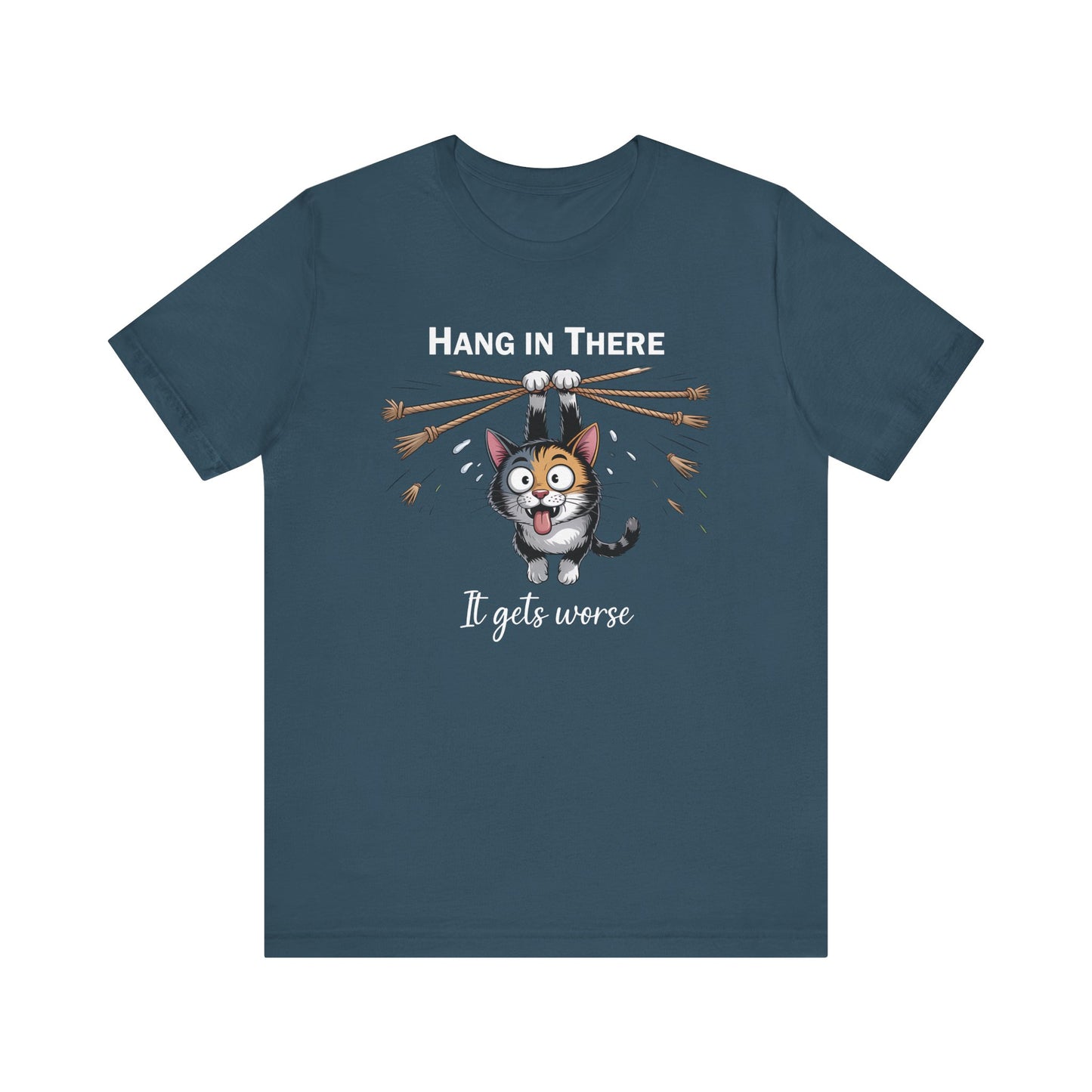 T-Shirt - Animal - Cat - Hang in there (1b)