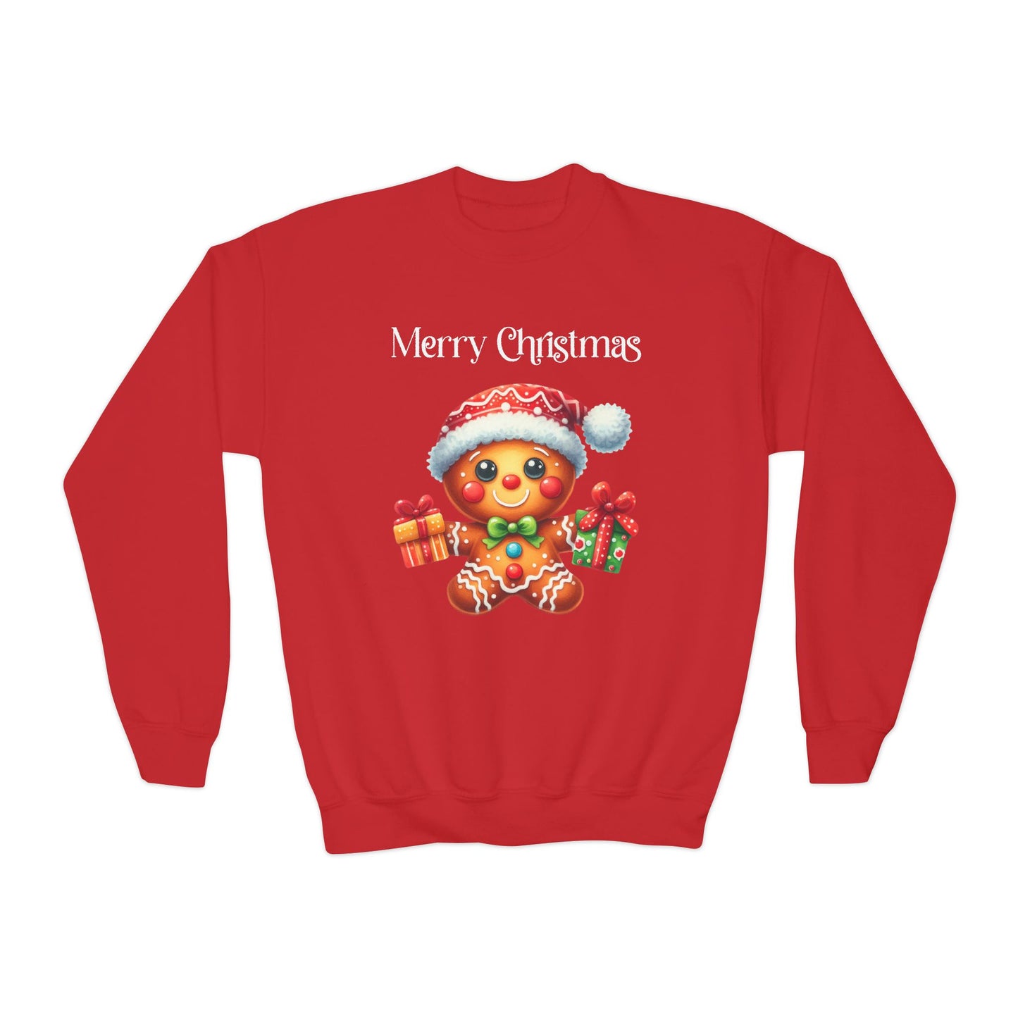 Child Sweatshirt - Christmas - Gingerbread - Merry Christmas (01a)