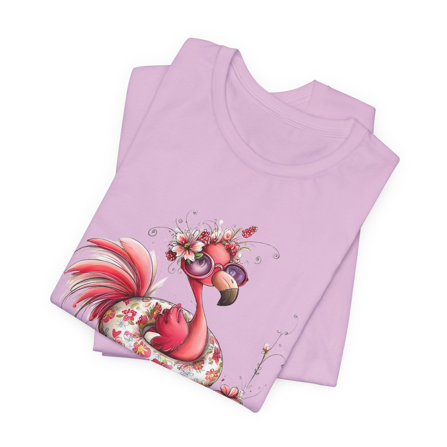 T-Shirt - Animal - Flamingo - Summer Time 01
