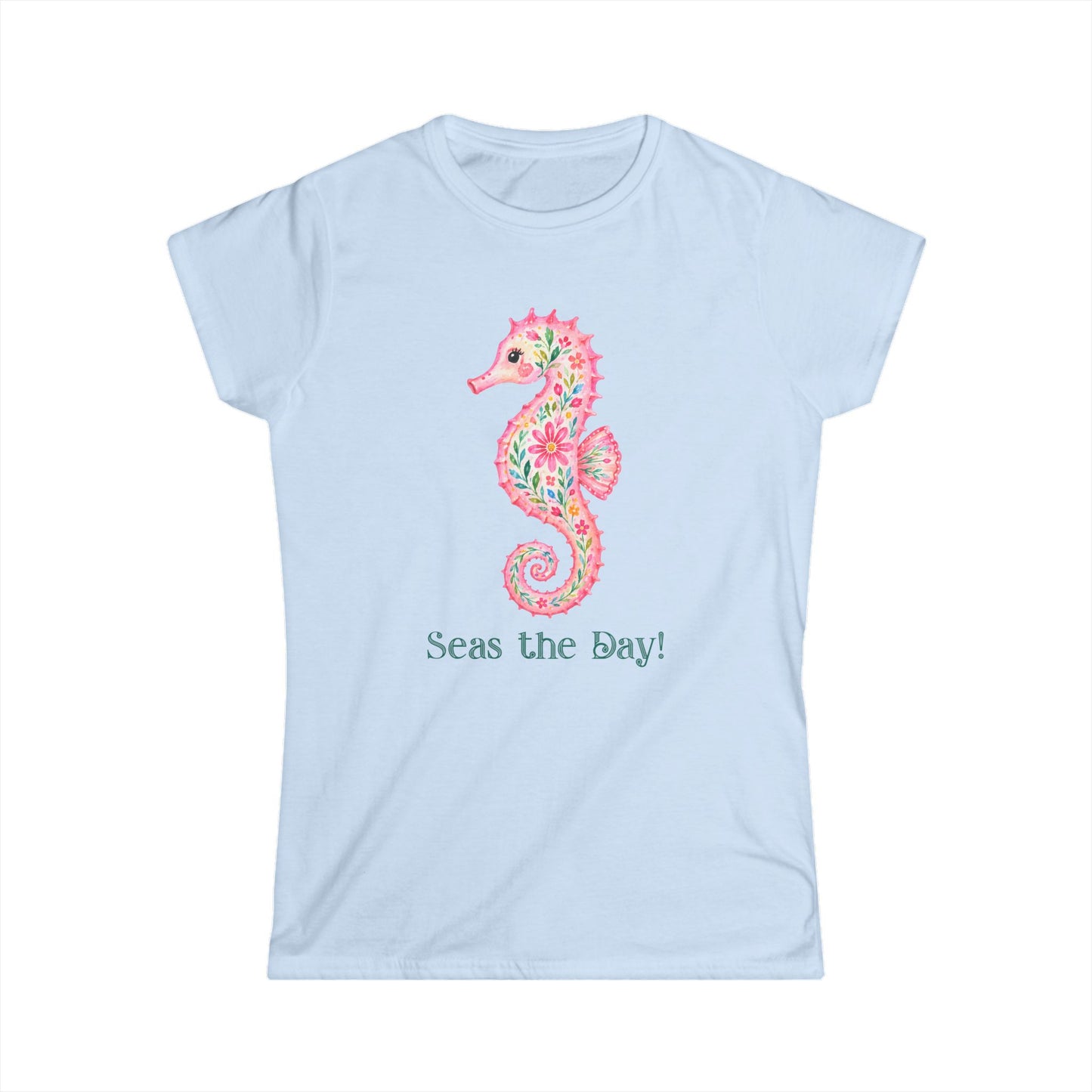 Female T-Shirt - Animal - Seas the Day Sea Horse (01)