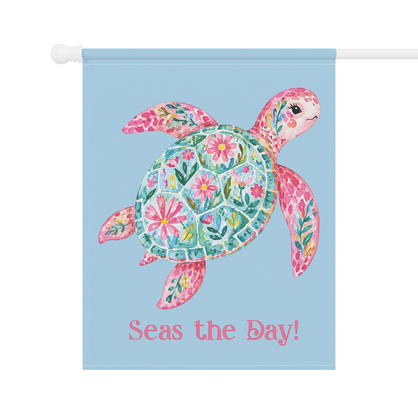Garden Flag - Season -  Seas the Day Turtle (01)