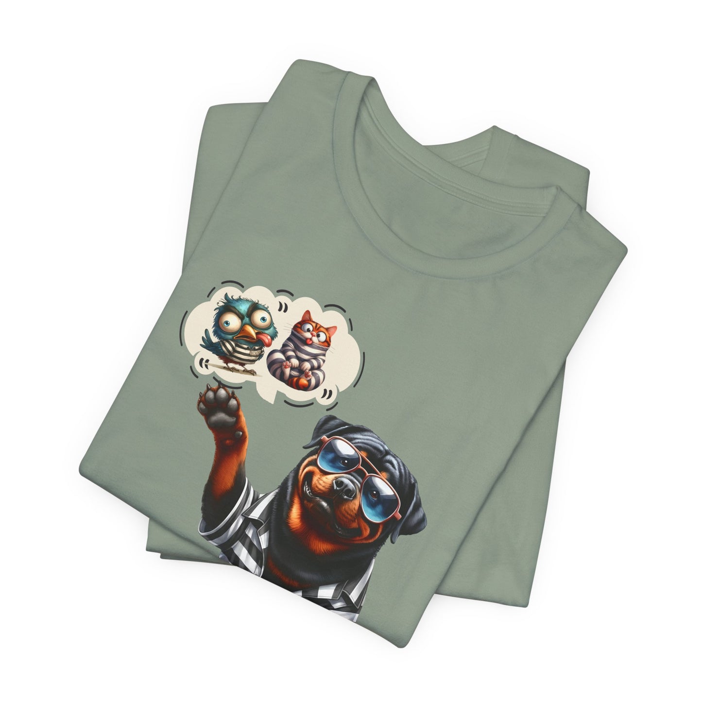 T-Shirt - Animal - Dog - I ate the cat that ate jail bird (1a)