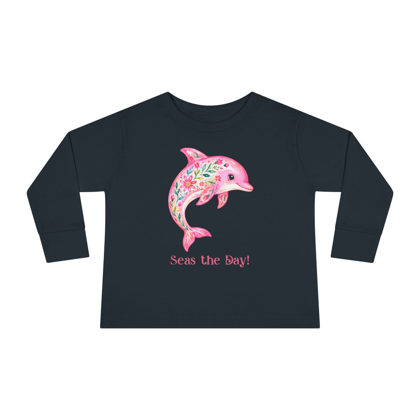 Toddler LS Tee - Animal - Seas the Day Dolphin (01)