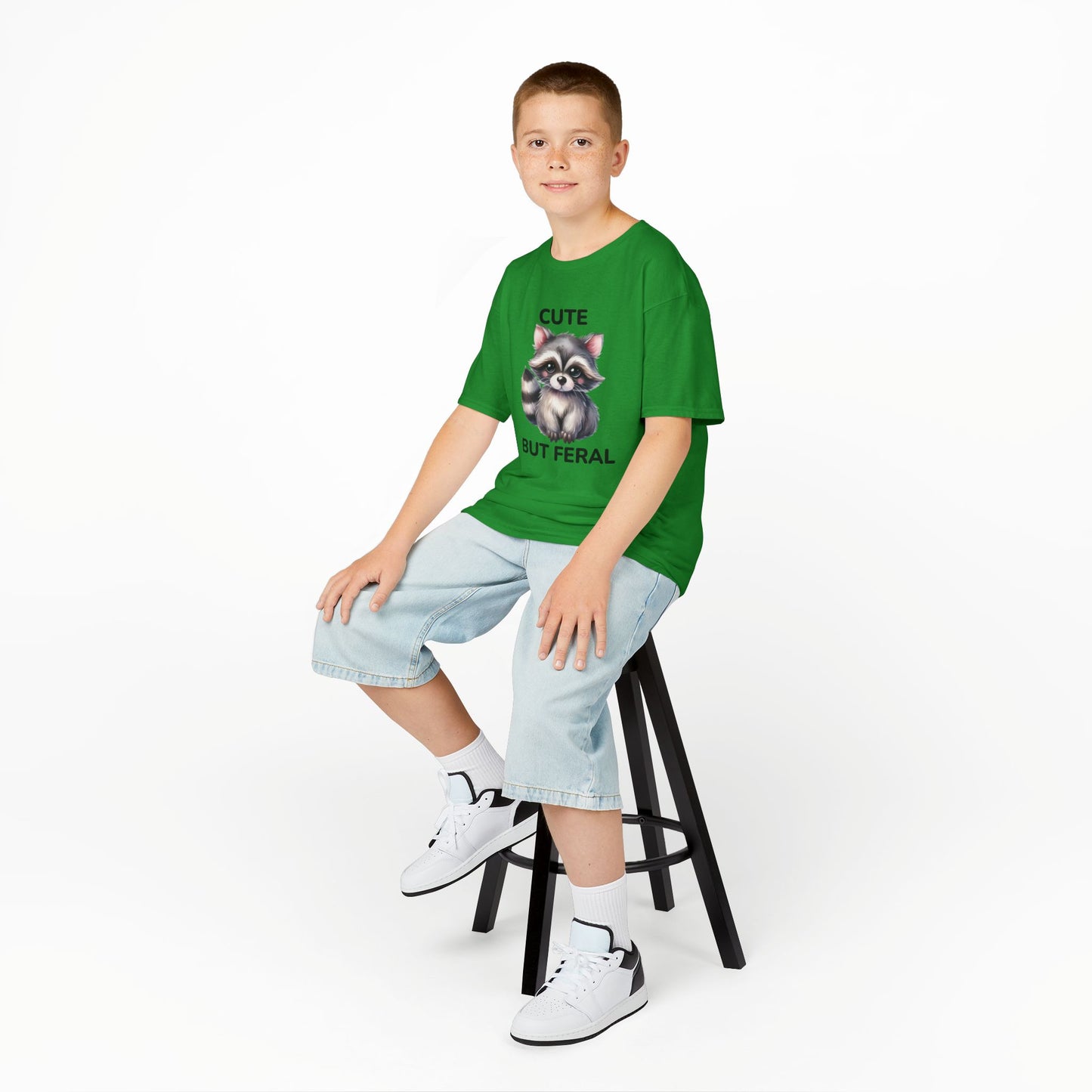 Child Tee - Animal / Racoon - Cute but Feral (02)