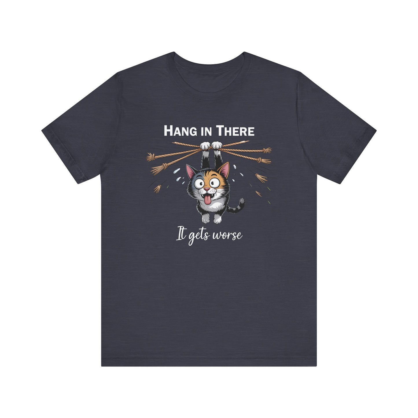 T-Shirt - Animal - Cat - Hang in there (1b)