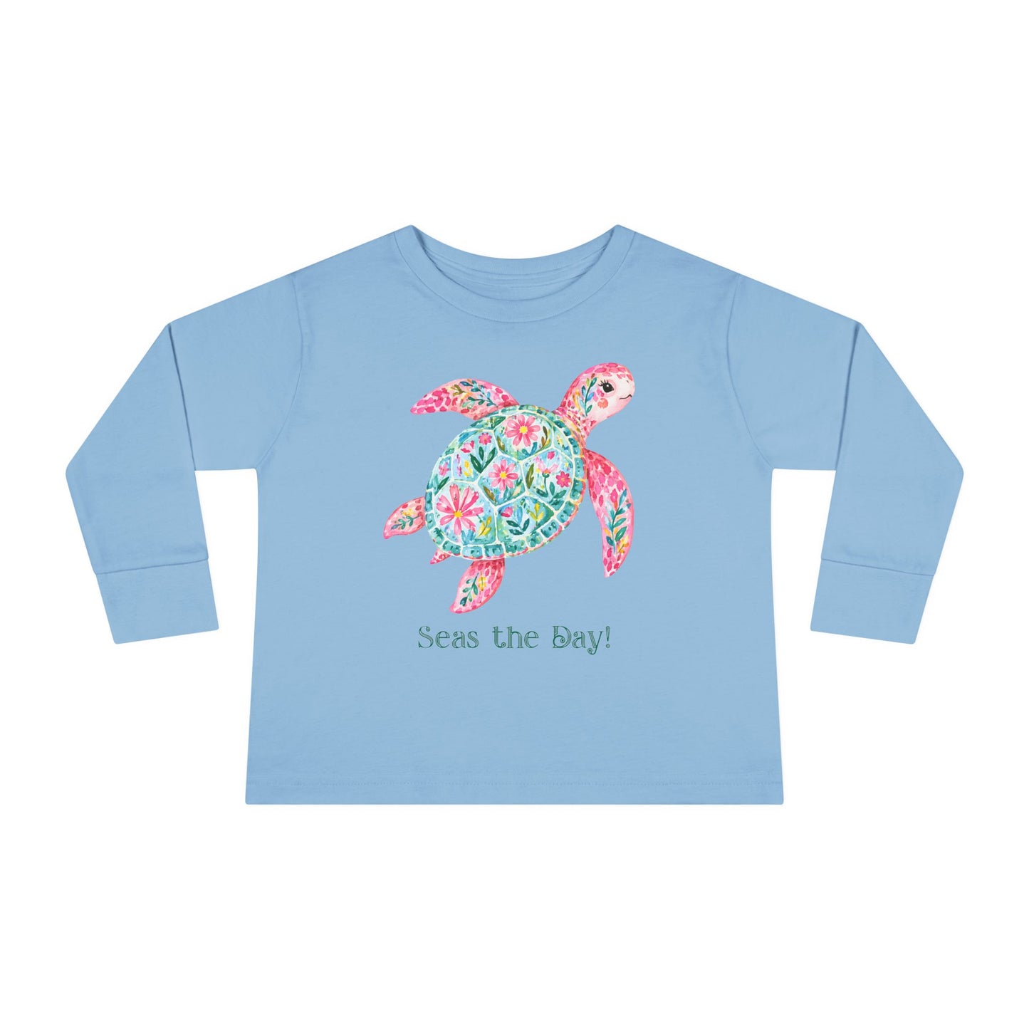 Toddler LS Tee - Animal - Seas the Day Turtle (01)