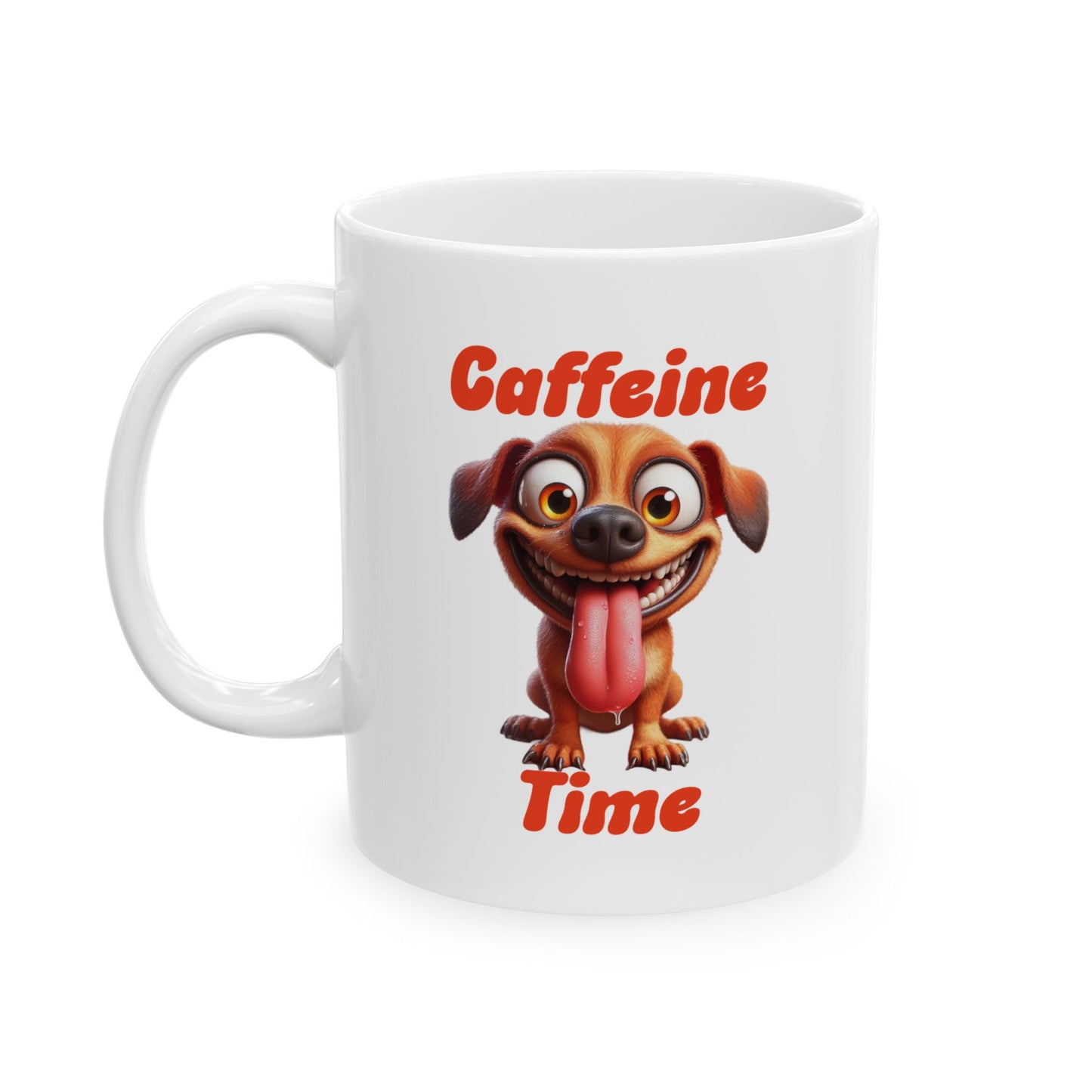 Ceramic Mug - Caffeine Time with dog (2)