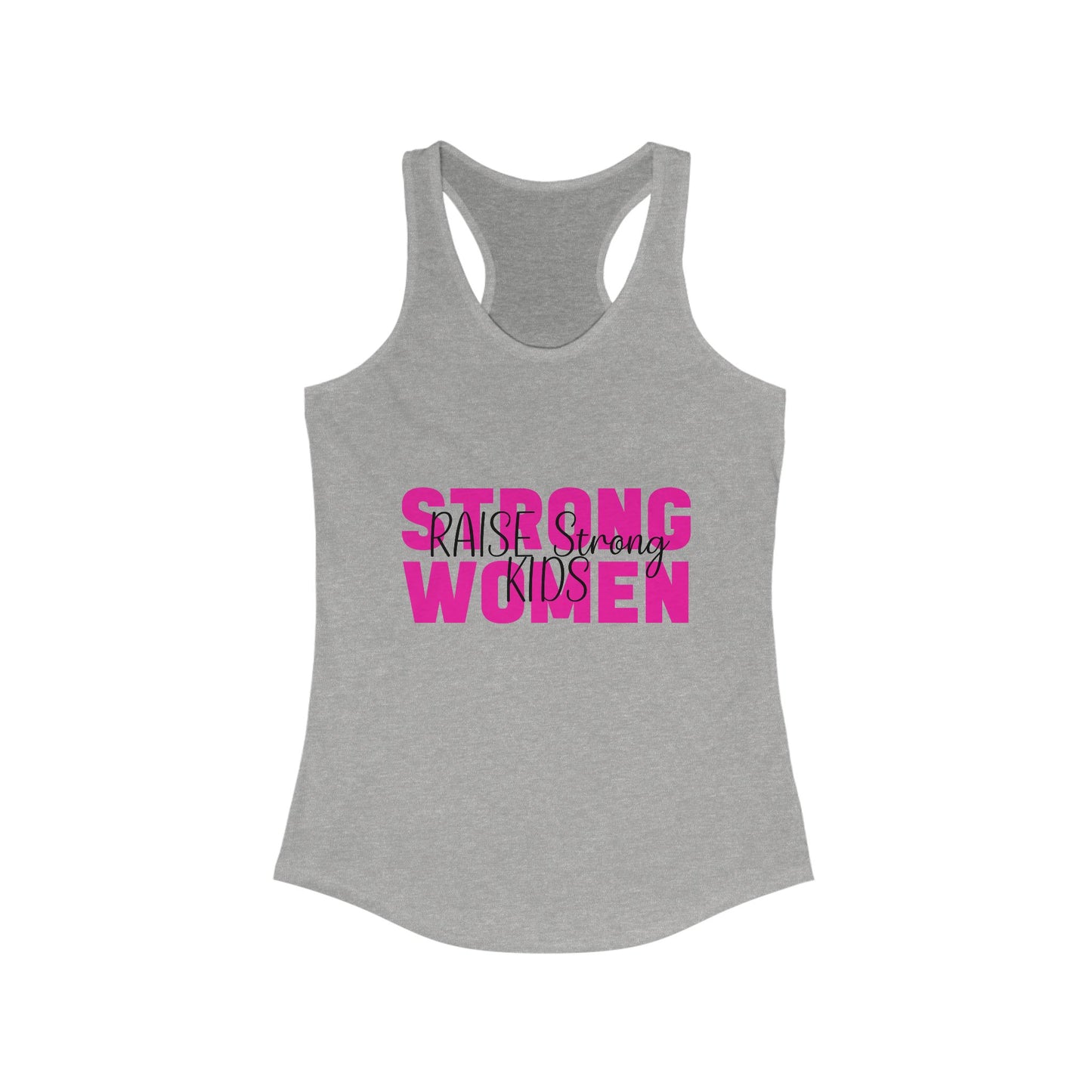 Female Tank Top - Mom - Strong Women Raise Strong Kids (1) - Razor Back