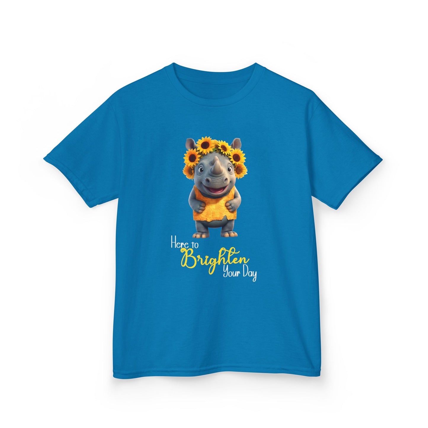 Child Tee - Animal - Here to Brighten, Rhino (01)