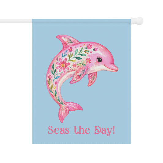 Garden Flag - Season -  Seas the Day Dolphin (01)