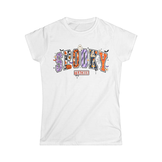 Female T-Shirt - Teacher / Halloween - Spooky Teacher (01a)
