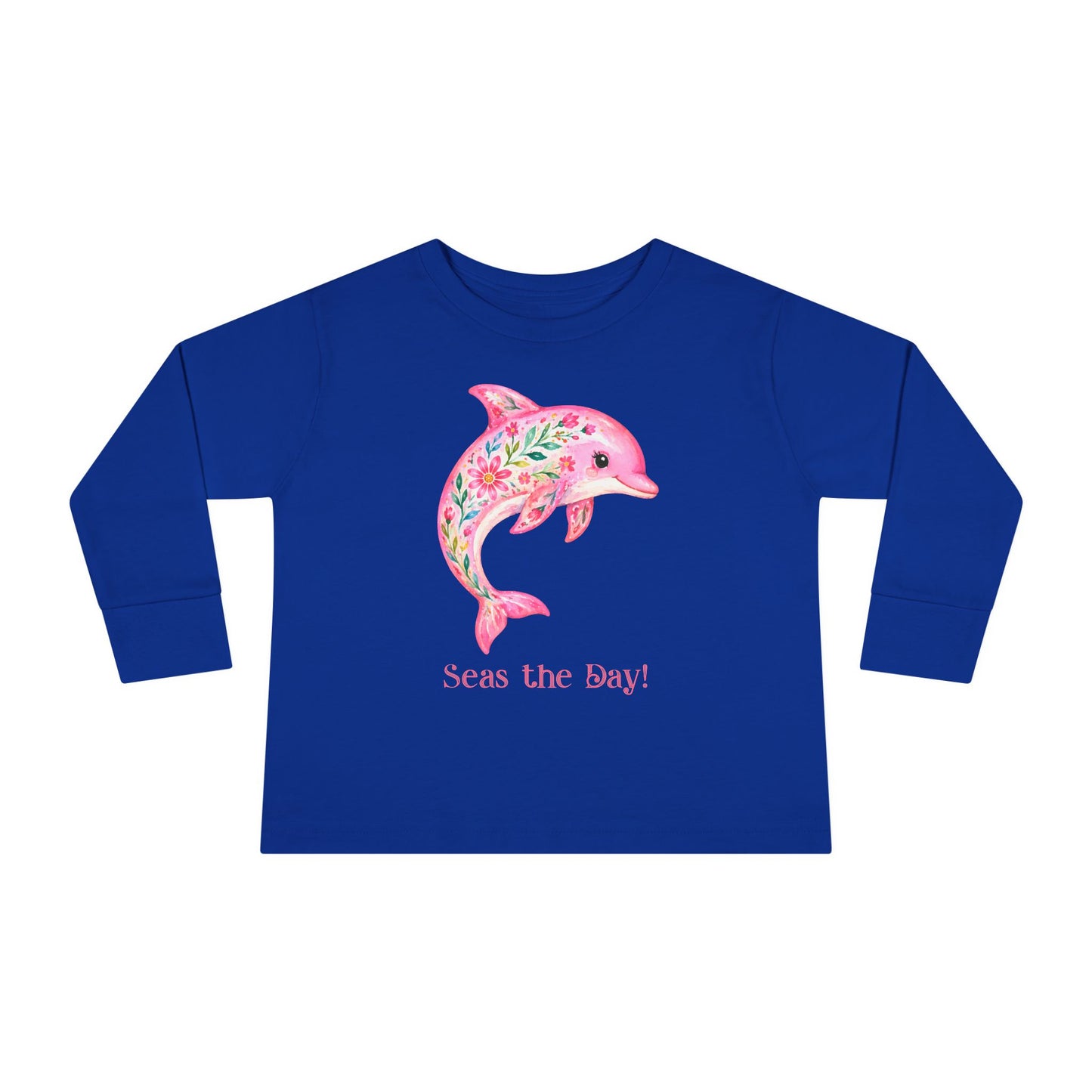 Toddler LS Tee - Animal - Seas the Day Dolphin (01)