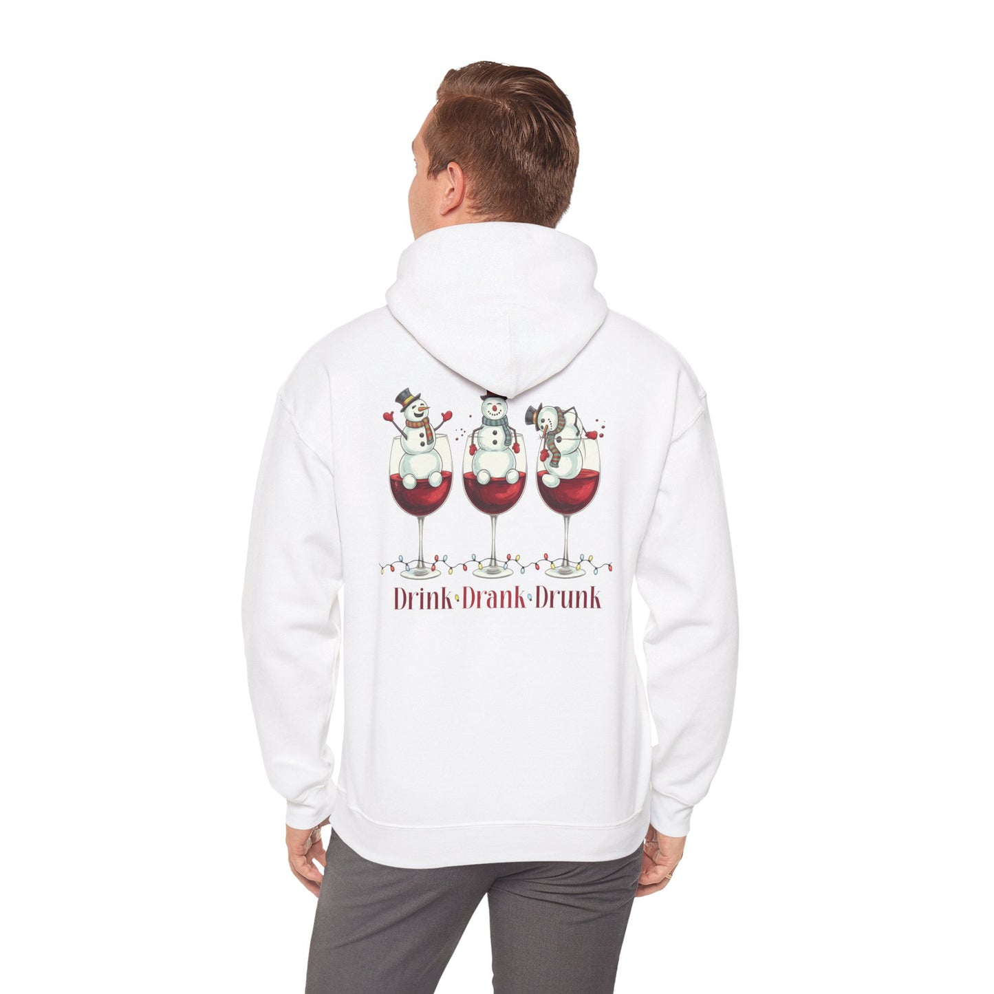Heavy Blend Hoodie - Winter - Snowmen Drink Drank Drunk (01)